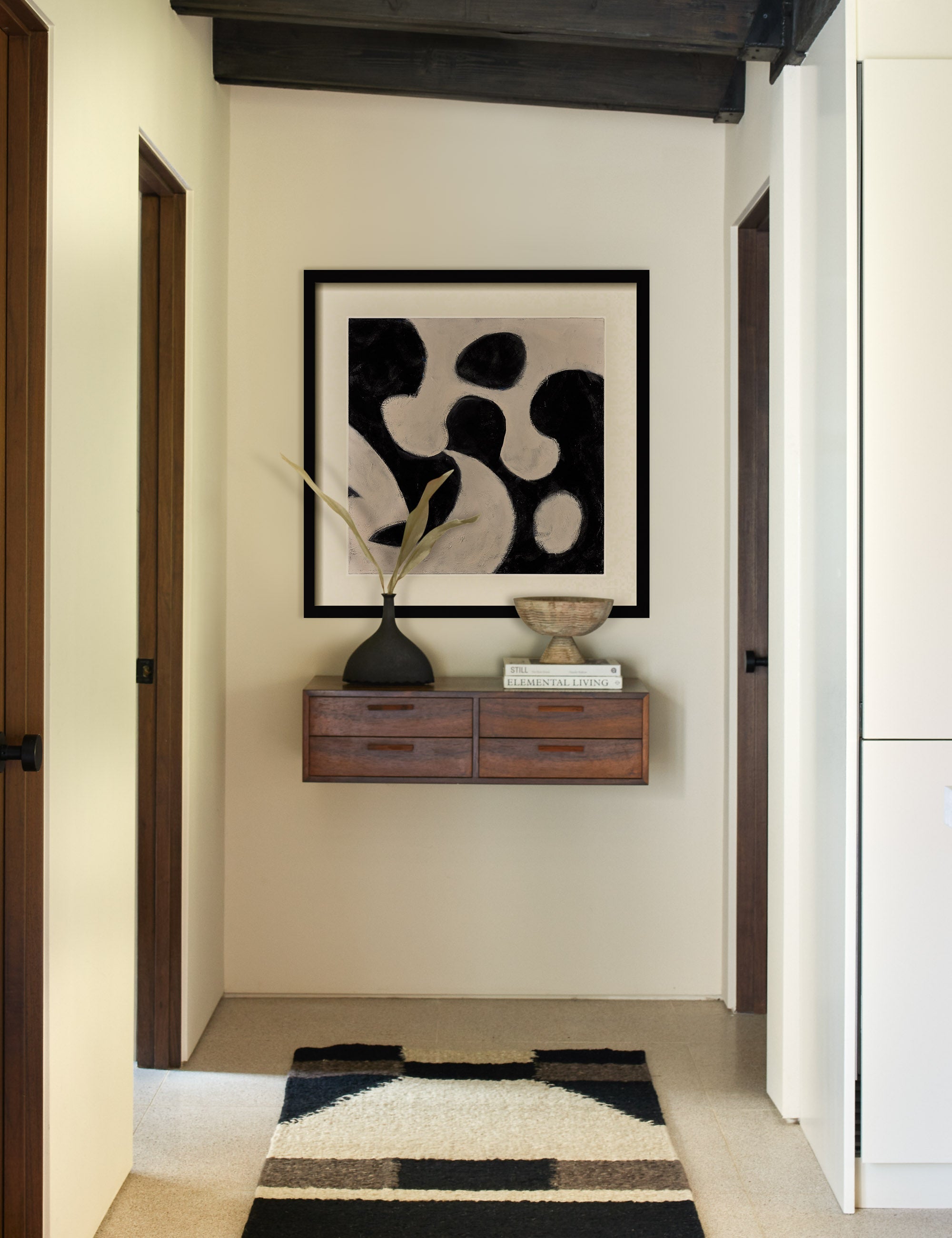 Lulu and Georgia - Noelle Geometric Decorative Vase, Black by Lemieux et Cie