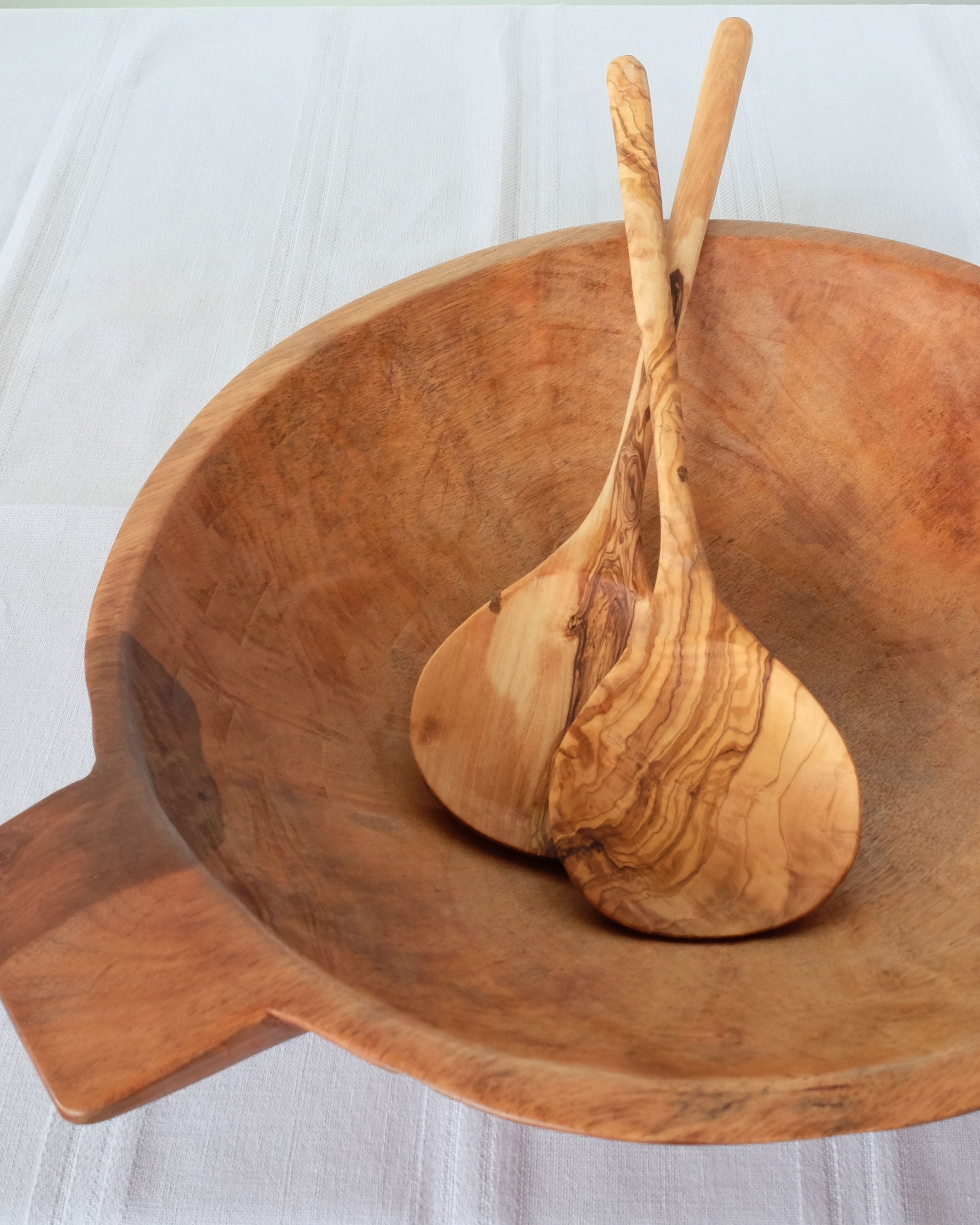 Terra Klay - Large 19 inch Wood Bowl with Handles