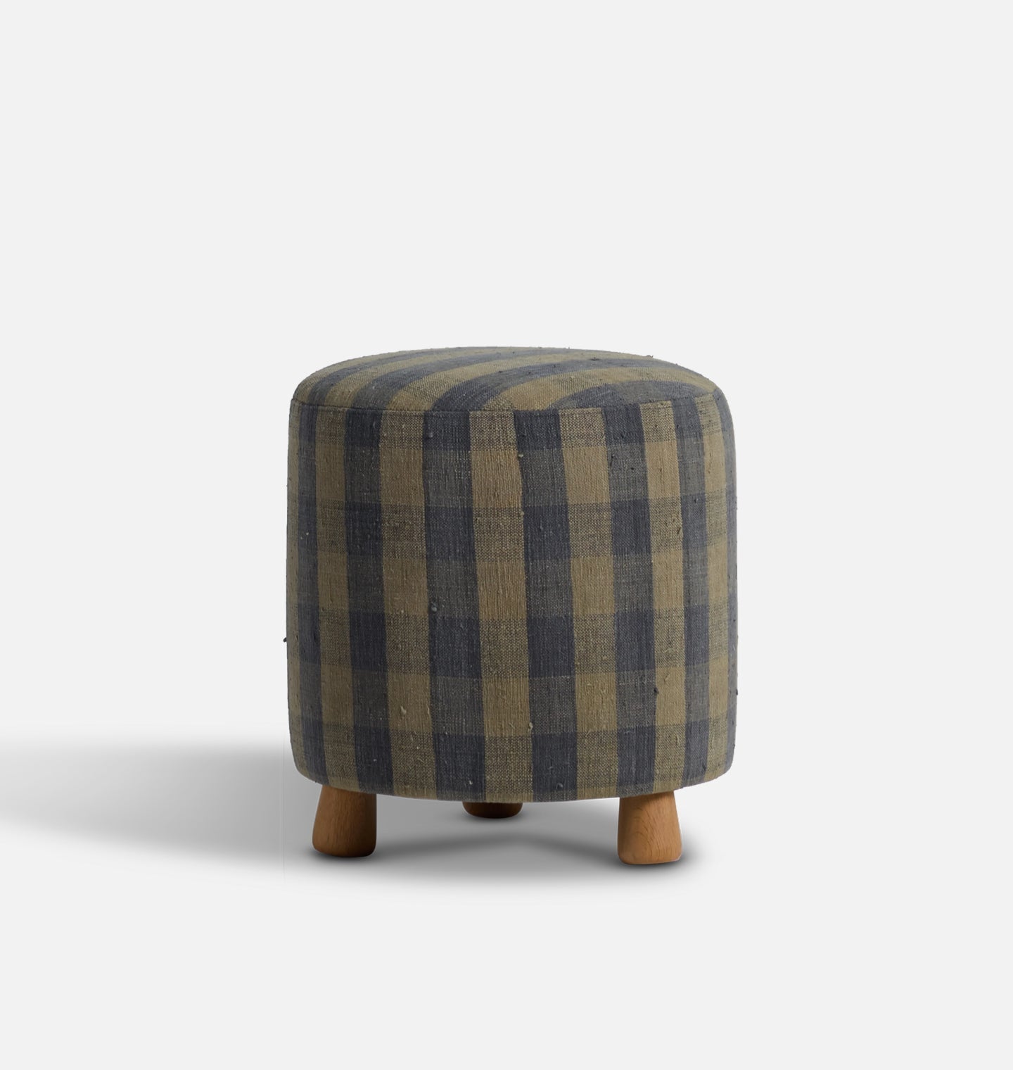 Amber Interiors - Vintage Topanga Footed Stool H.VII.XXVI