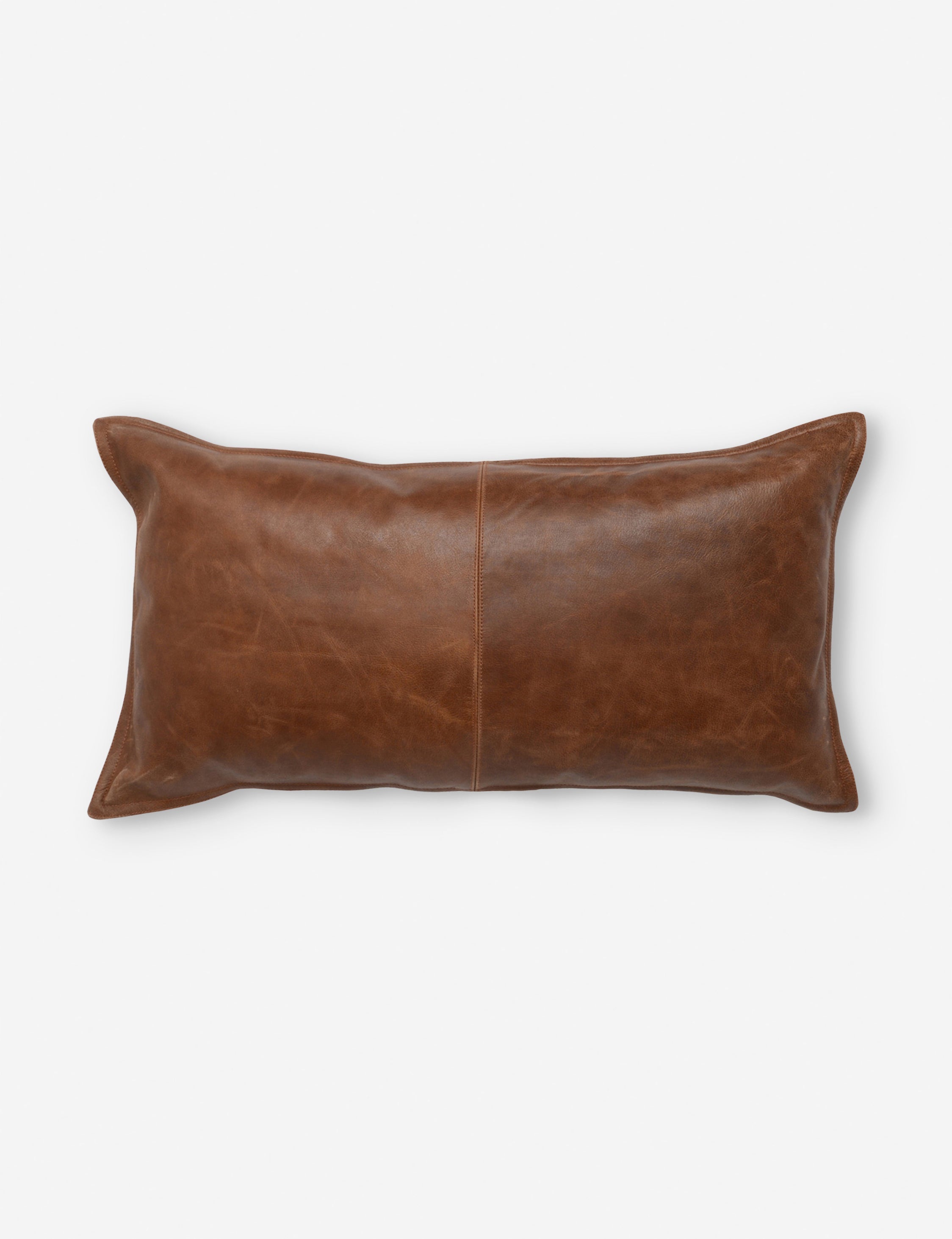 Lulu and Georgia - Sabrea Leather Lumbar Pillow
