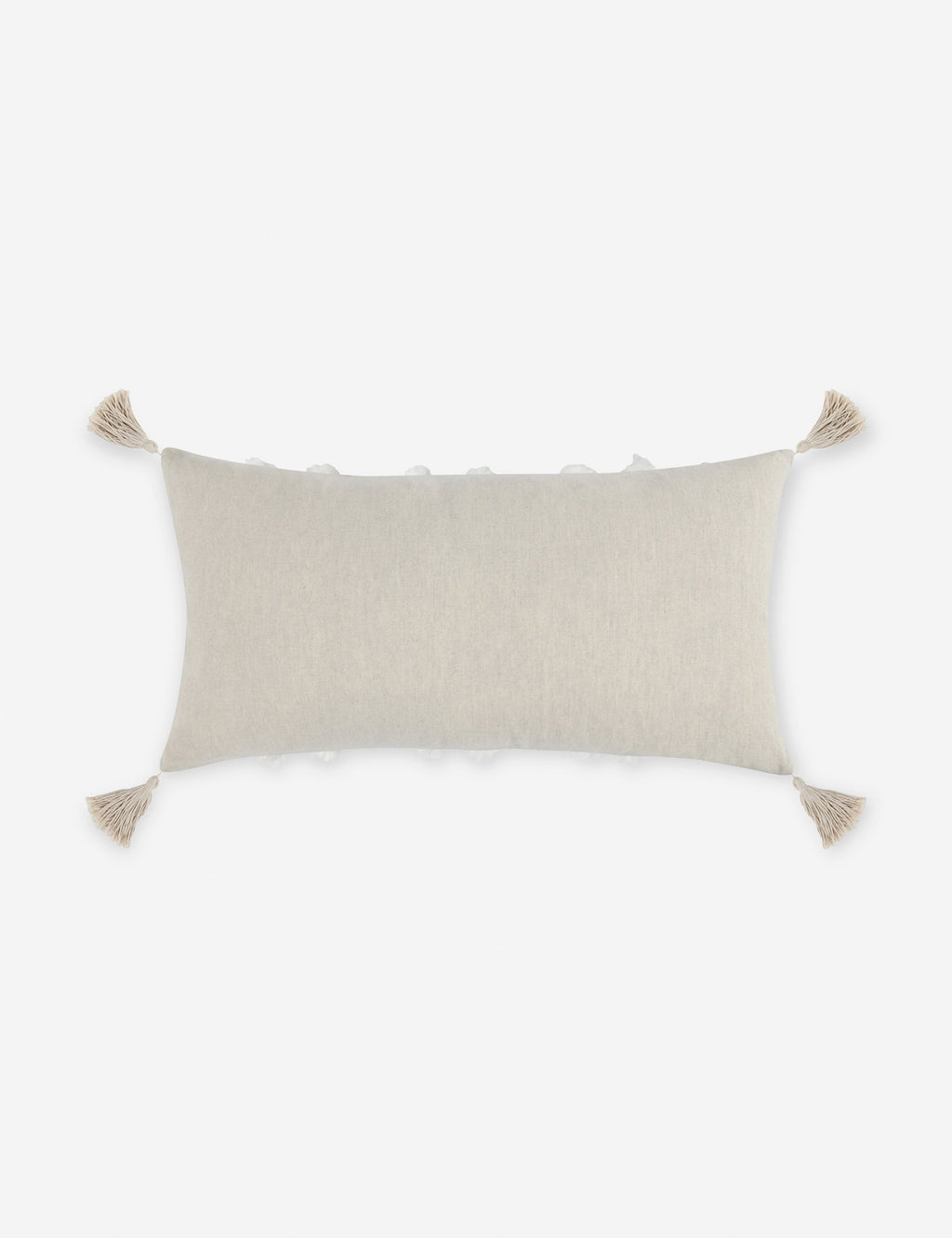 Lulu and Georgia - Bardo Lumbar Pillow, 14" x 26", Ivory