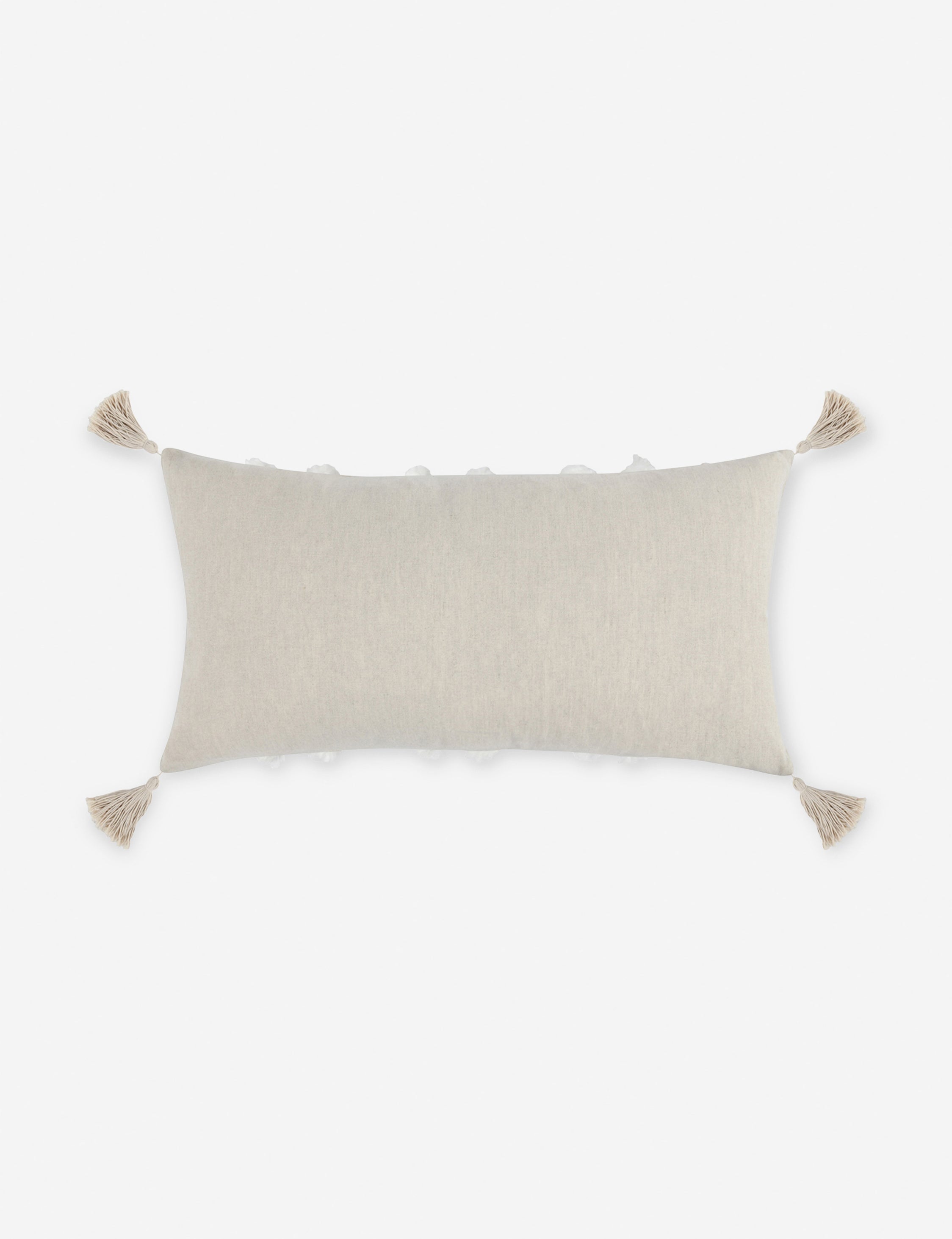 Lulu and Georgia - Bardo Lumbar Pillow, 14" x 26", Ivory