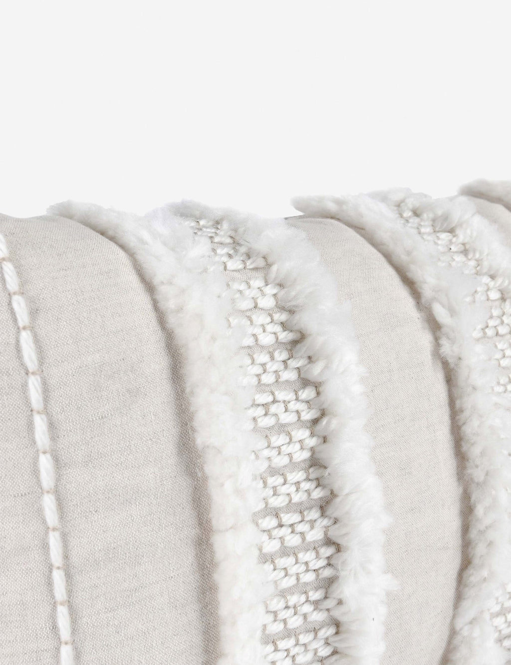 Lulu and Georgia - Bardo Lumbar Pillow, 14" x 26", Ivory