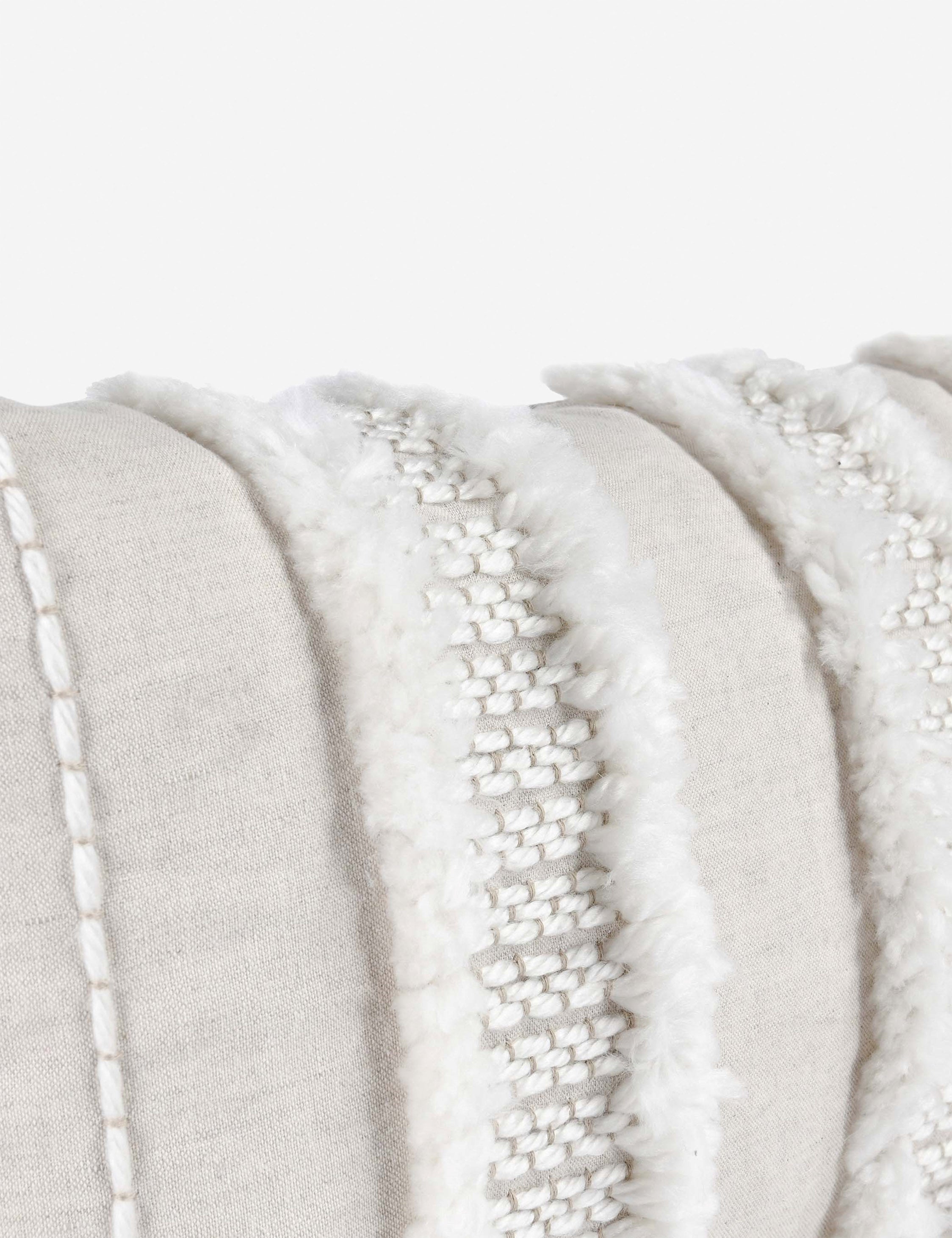 Lulu and Georgia - Bardo Lumbar Pillow, 14" x 26", Ivory