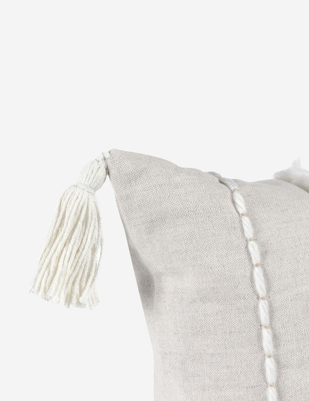 Lulu and Georgia - Bardo Lumbar Pillow, 14" x 26", Ivory