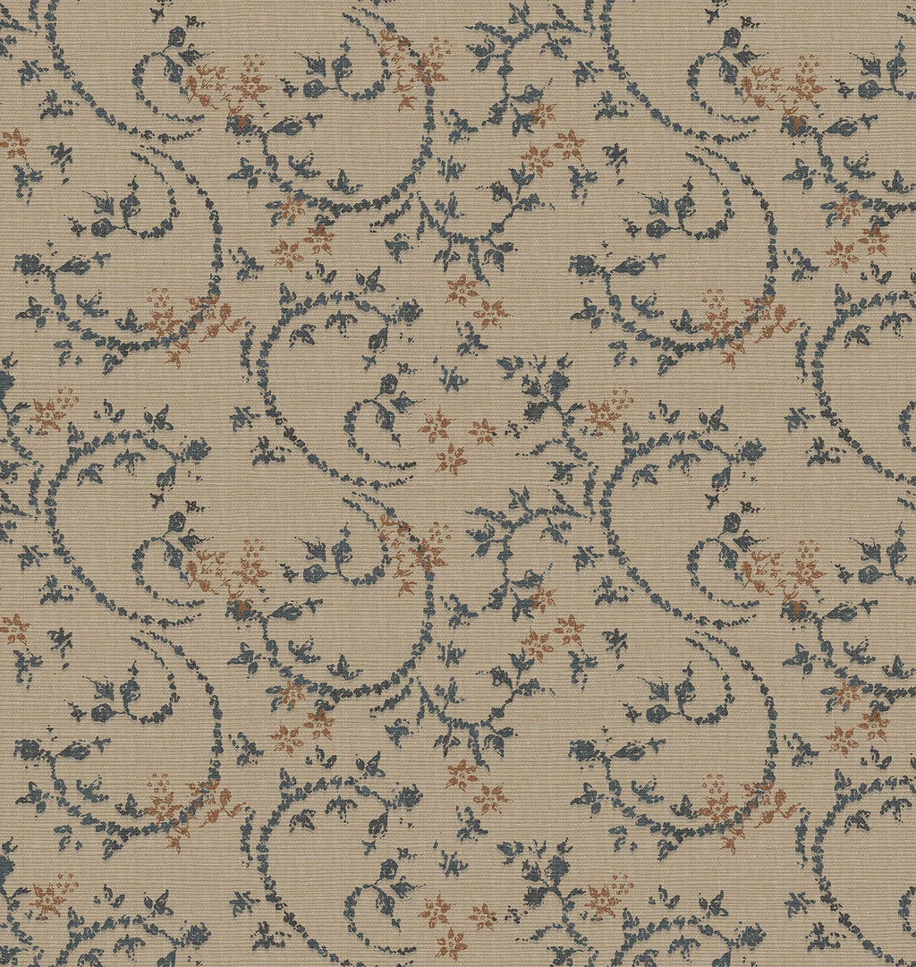 Amber Interiors - Verena Grasscloth Wallpaper