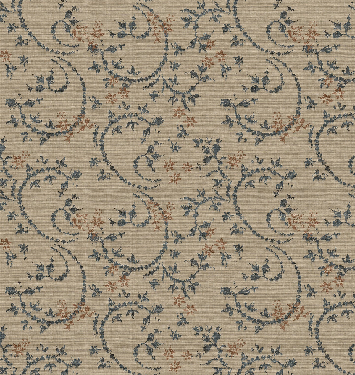 Amber Interiors - Verena Grasscloth Wallpaper