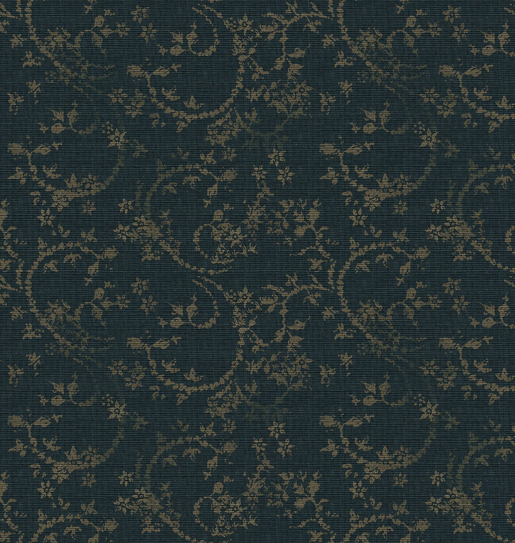 Amber Interiors - Verena Grasscloth Wallpaper