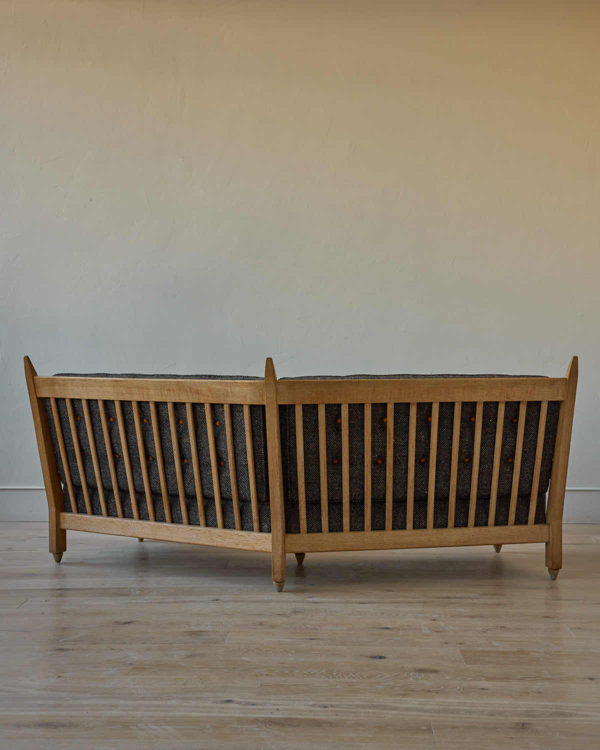 Lostine - Mid - Century Angular Sofa by Guillerme and Chambron