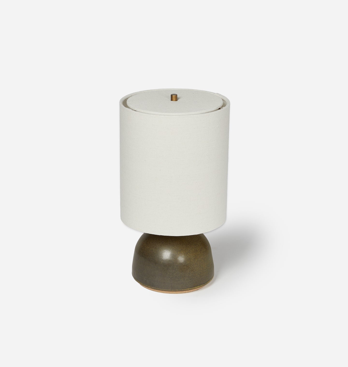 Amber Interiors - Small Agnes Lamp Olive