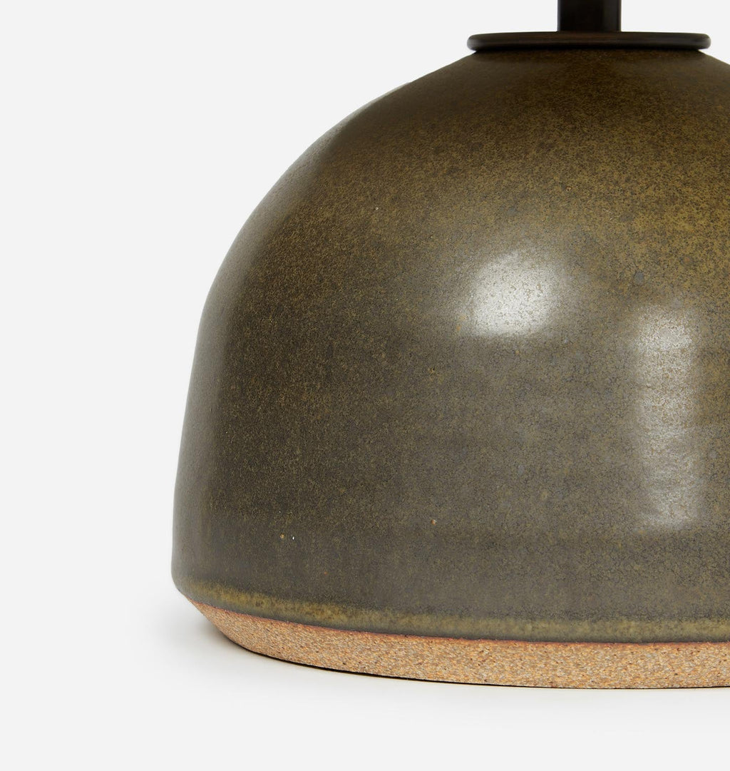 Amber Interiors - Small Agnes Lamp Olive