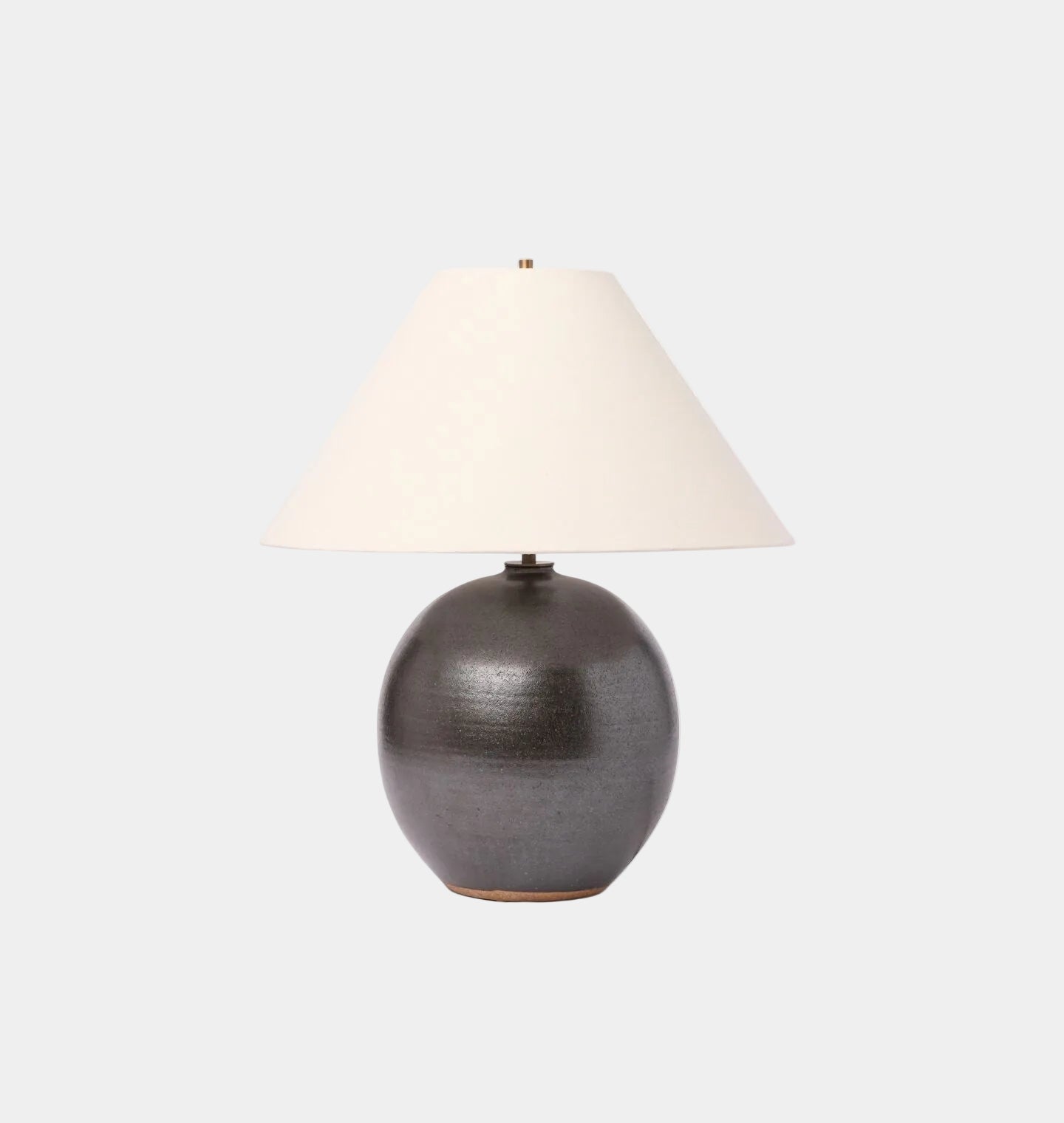 Amber Interiors - Orb Table Lamp in Iron Black
