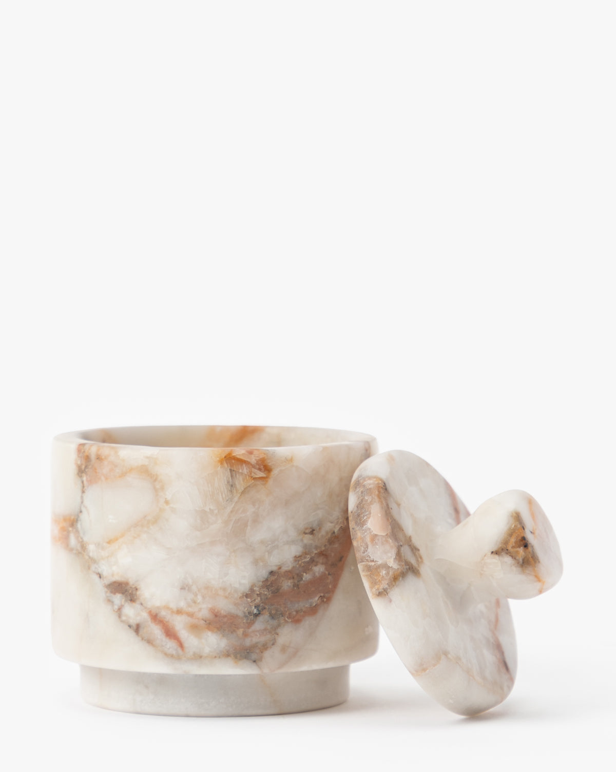 McGee & Co - Verona Matte Marble Lidded Jar