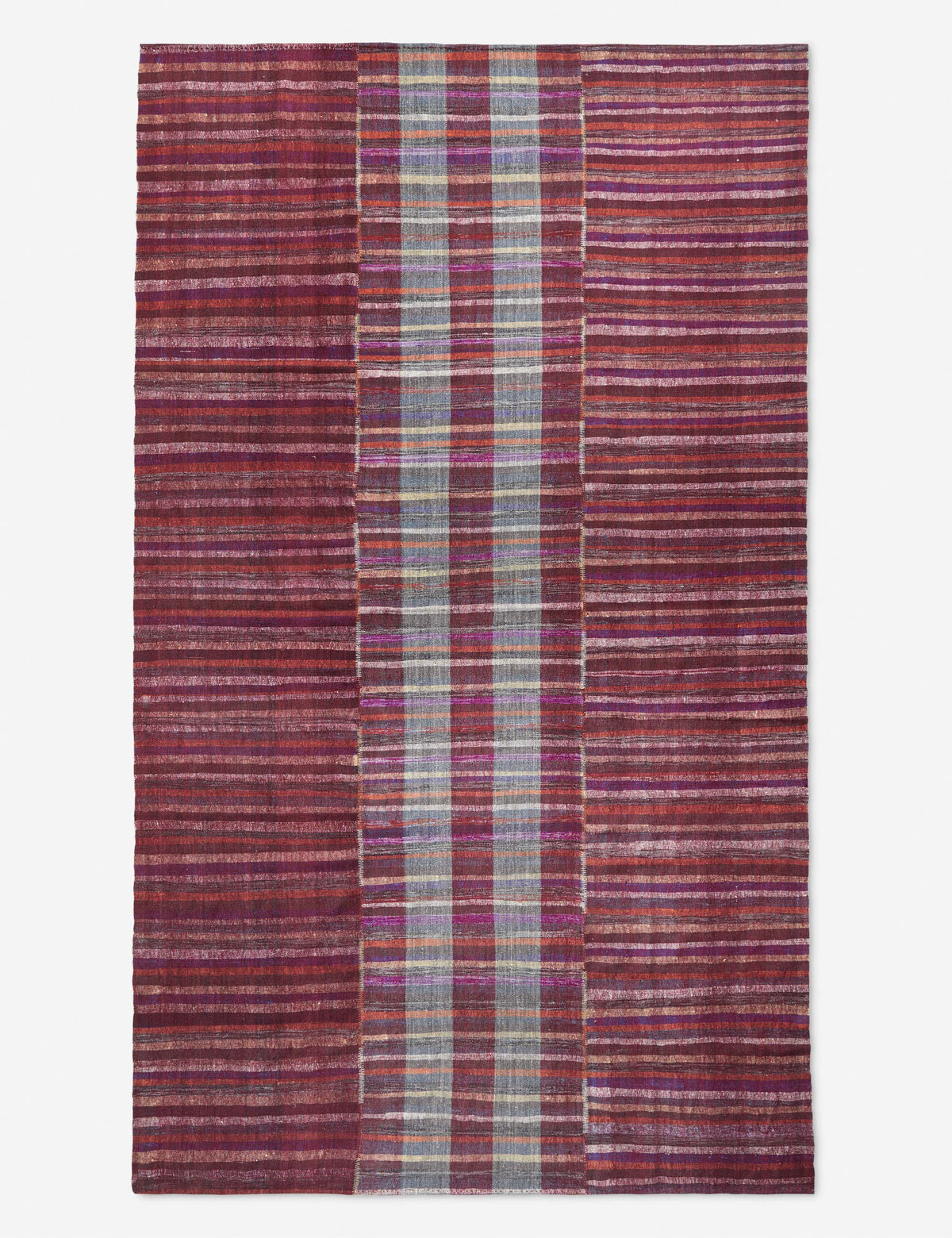 Lulu and Georgia - Vintage Kilim Flatweave Wool Rug No. 32, 6'11" x 10'2"