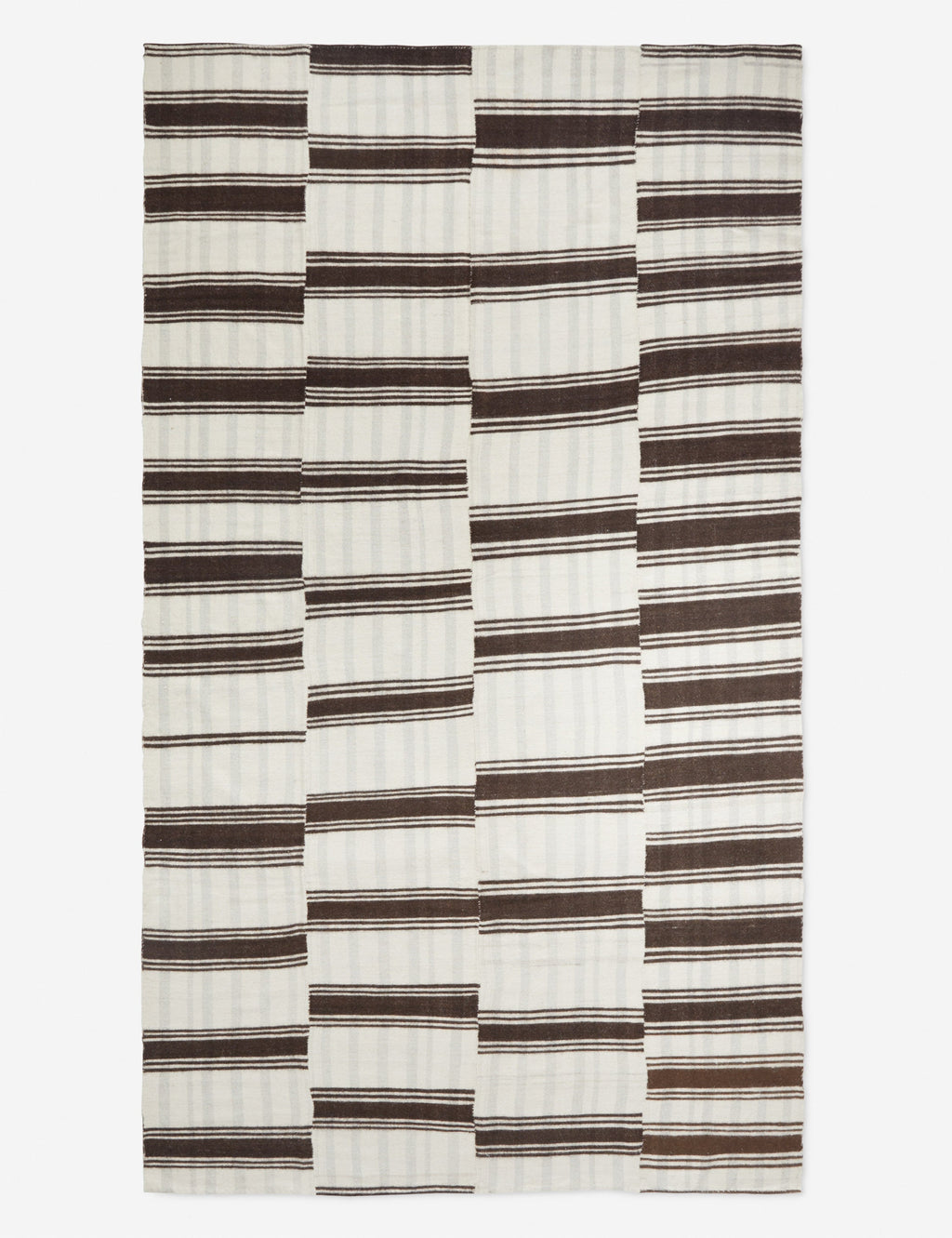 Lulu and Georgia - Vintage Kilim Flatweave Wool Rug No. 37, 3'11" x 7'3"