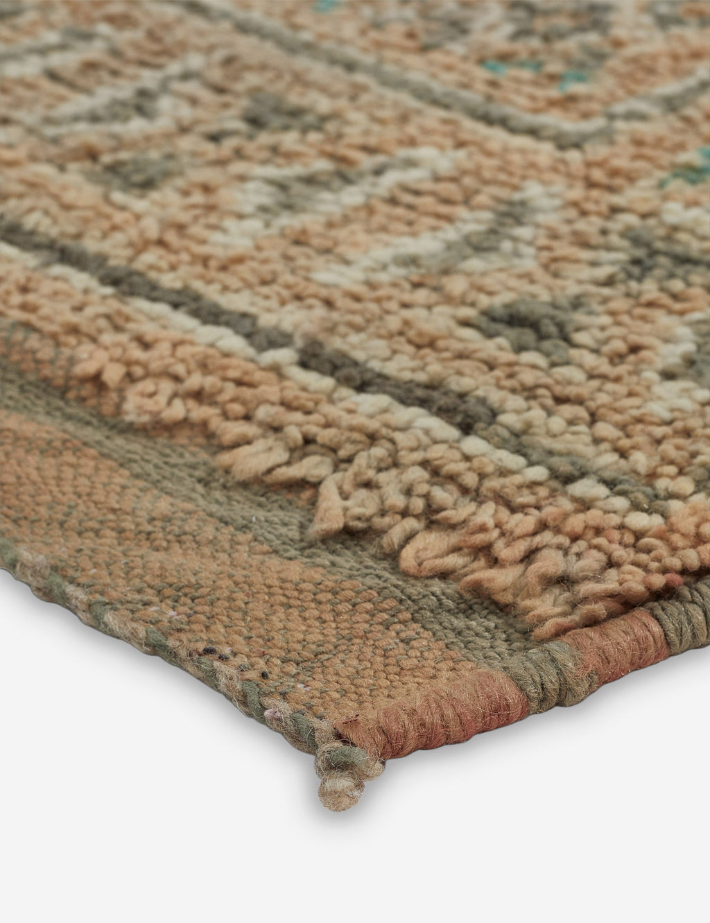 Lulu and Georgia - Vintage Moroccan Hand - Knotted Wool Rug No. 13, 6'2" x 13'1"