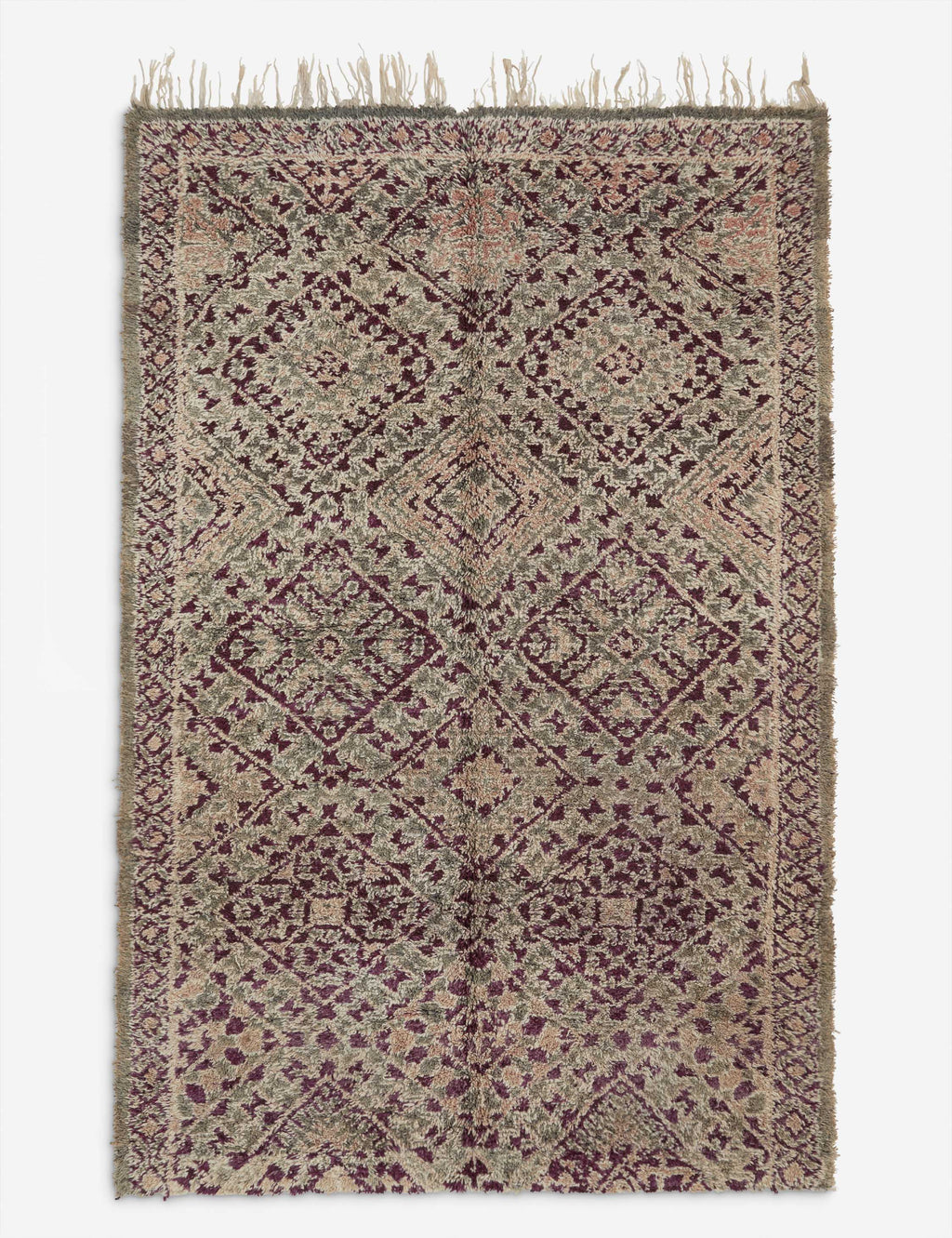 Lulu and Georgia - Vintage Moroccan Hand - Knotted Wool Rug No. 37, 6'8" x 10'4"