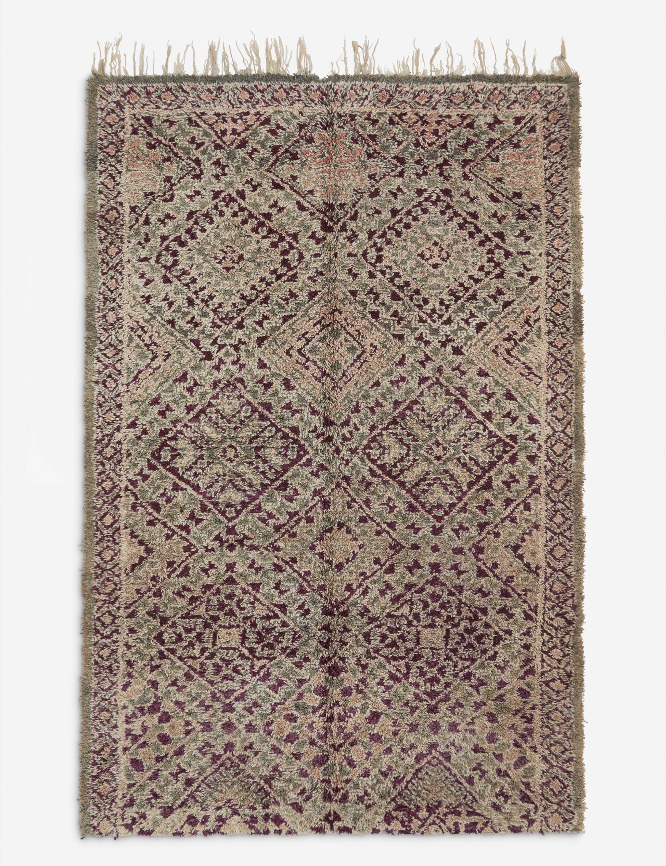 Lulu and Georgia - Vintage Moroccan Hand-Knotted Wool Rug No. 37, 6'8" x 10'4"