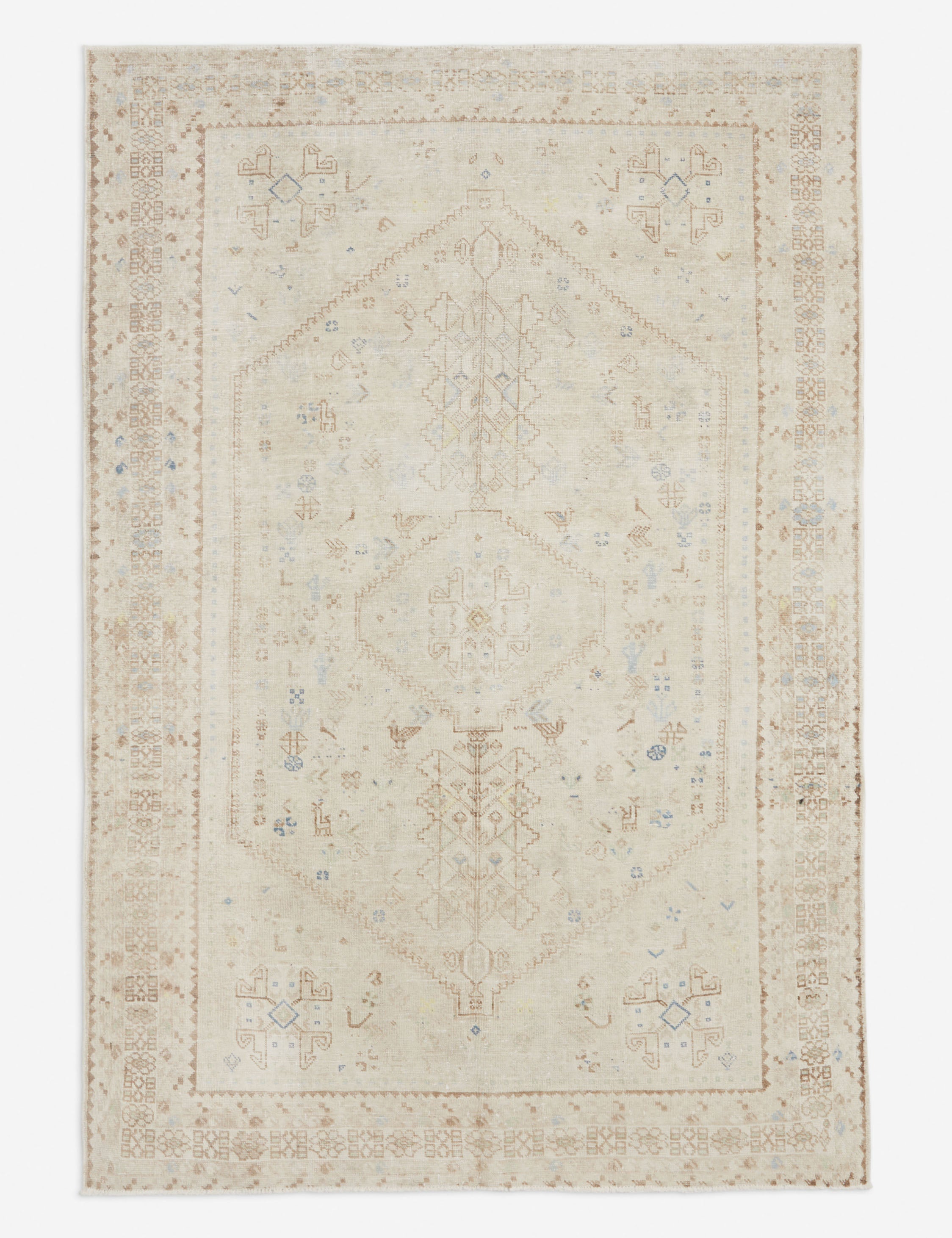 Lulu and Georgia - Vintage Persian Hand-Knotted Wool Rug No. 13, 5'5" x 8'