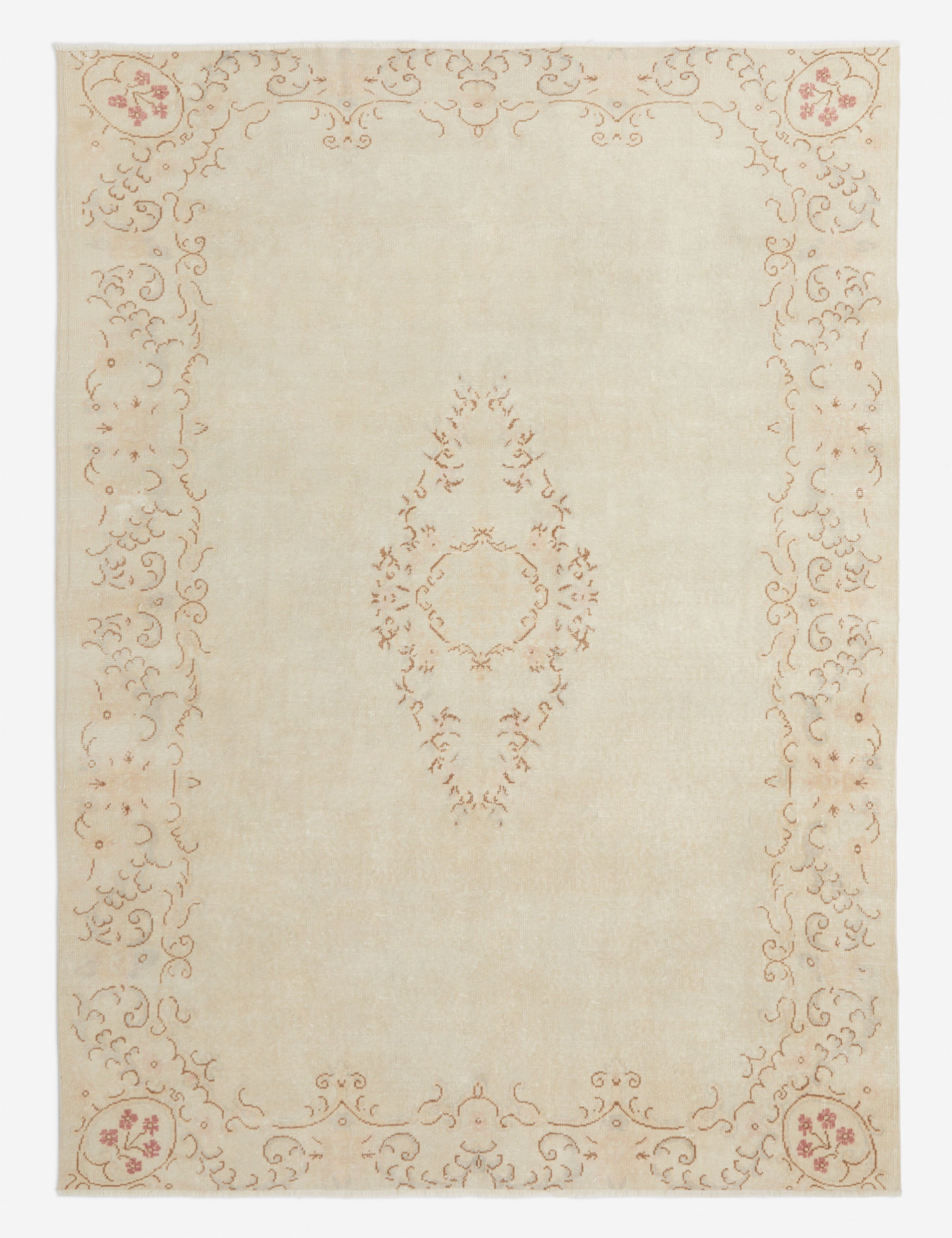 Lulu and Georgia - Vintage Turkish Hand - Knotted Wool Rug No. 272, 7'10" x 10'10"