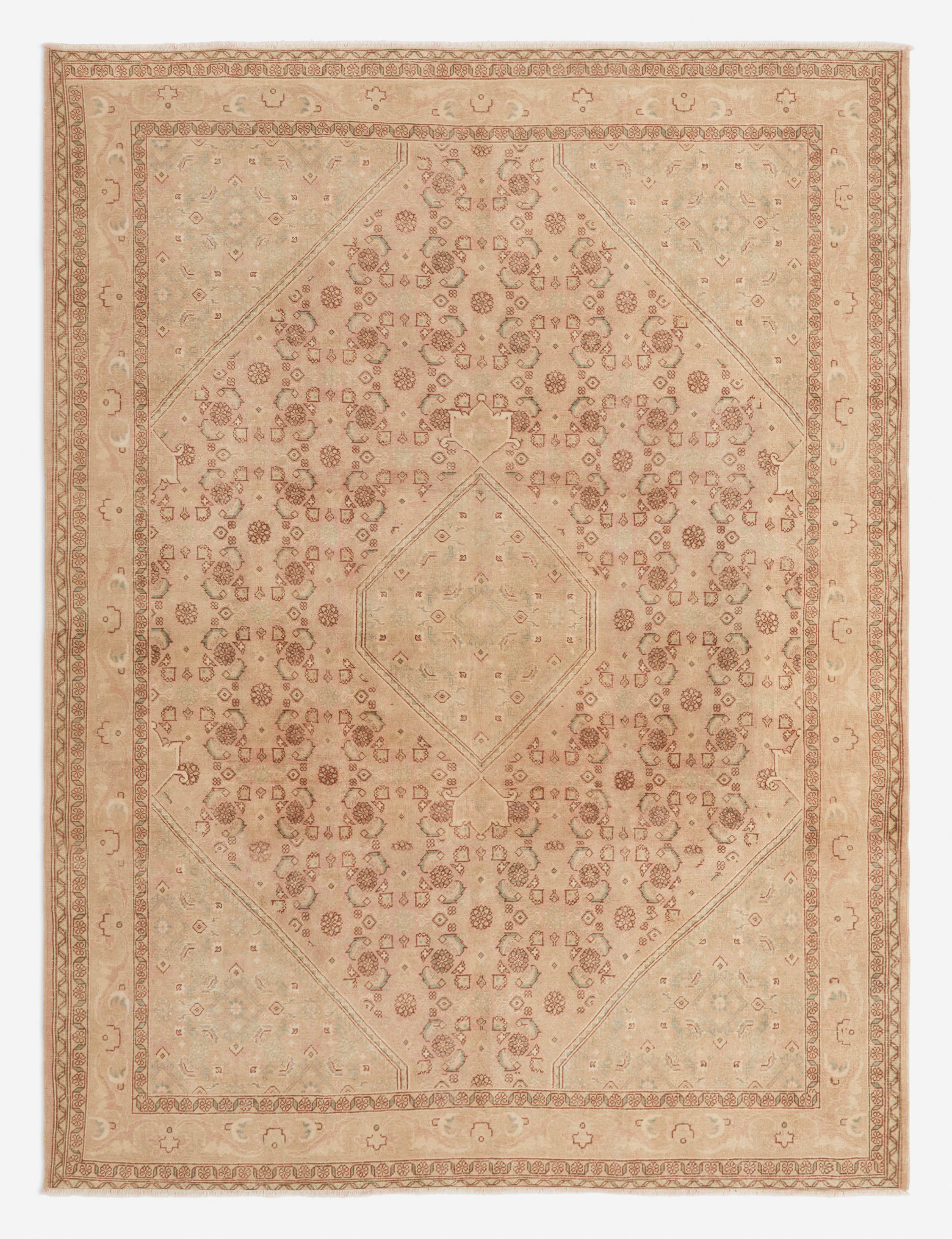 Lulu and Georgia - Vintage Turkish Hand - Knotted Wool Rug No. 274, 8'6" x 11'3"