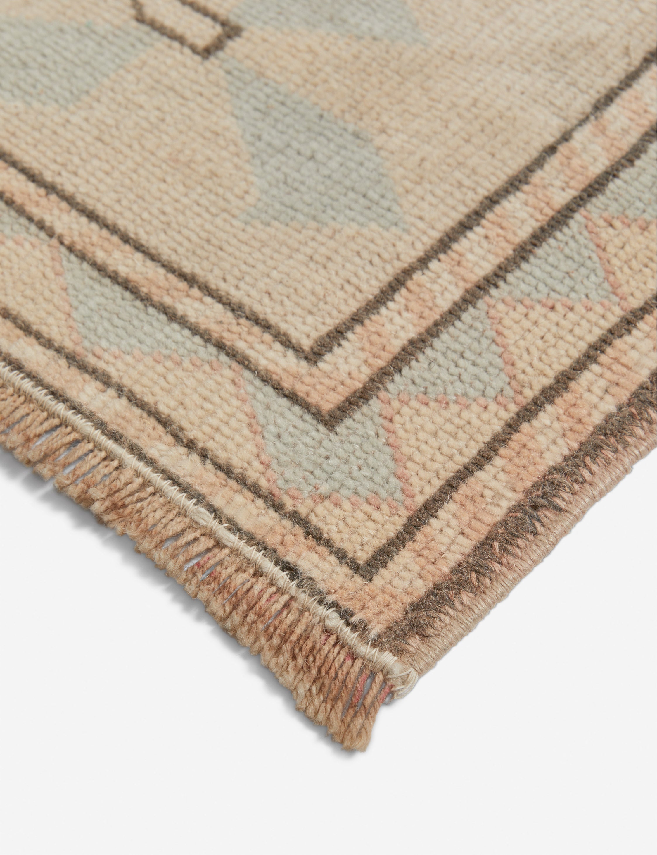 Lulu and Georgia - Vintage Turkish Hand - Knotted Wool Rug No. 275, 8'10" x 11'10"