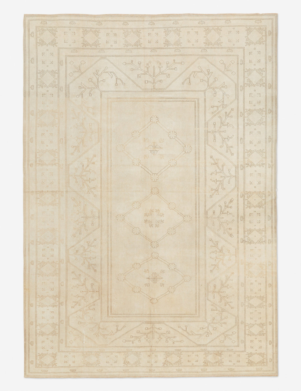 Lulu and Georgia - Vintage Turkish Hand - Knotted Wool Rug No. 281, 9'11" x 13'10"