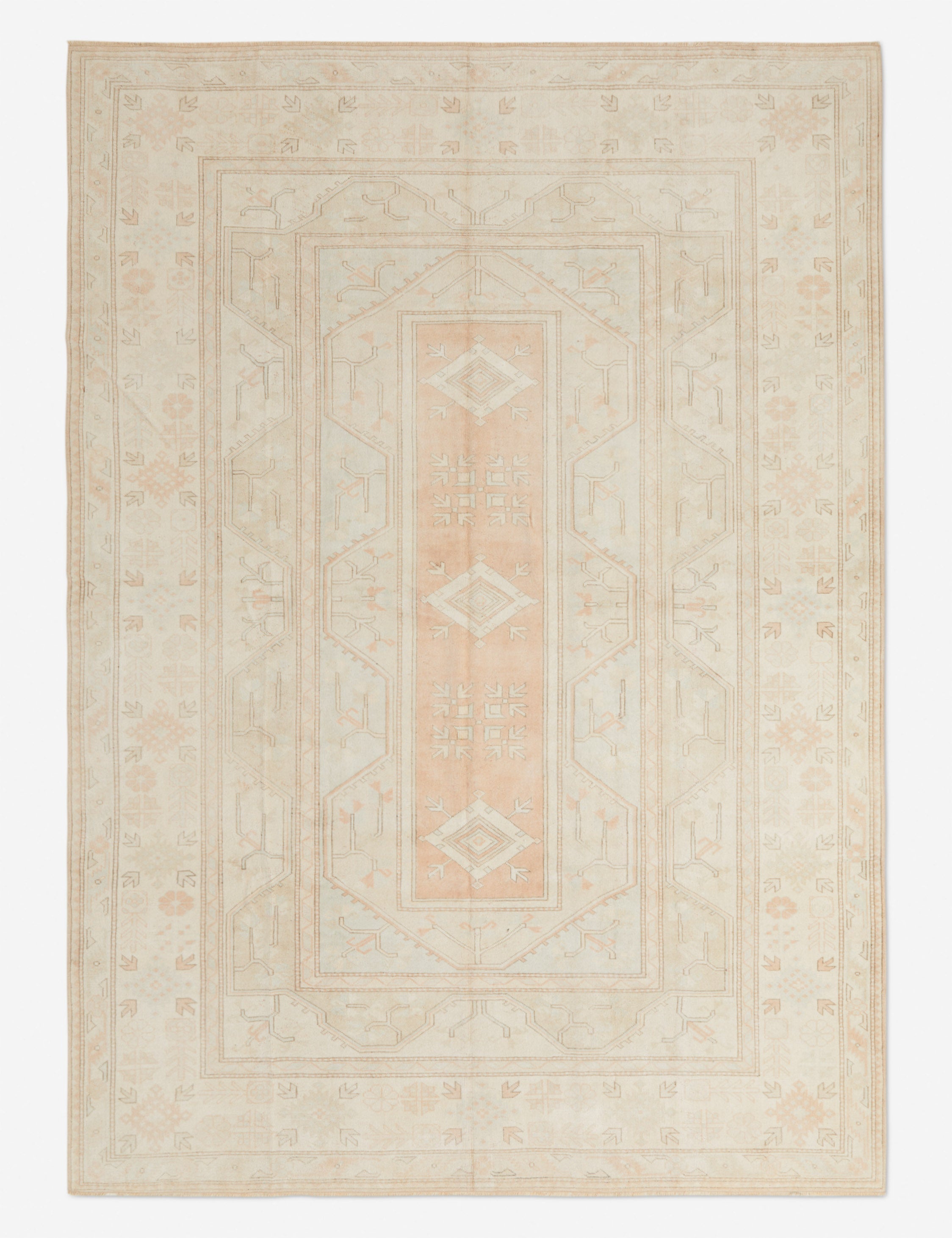Lulu and Georgia - Vintage Turkish Hand - Knotted Wool Rug No. 282, 8'8" x 11'8"