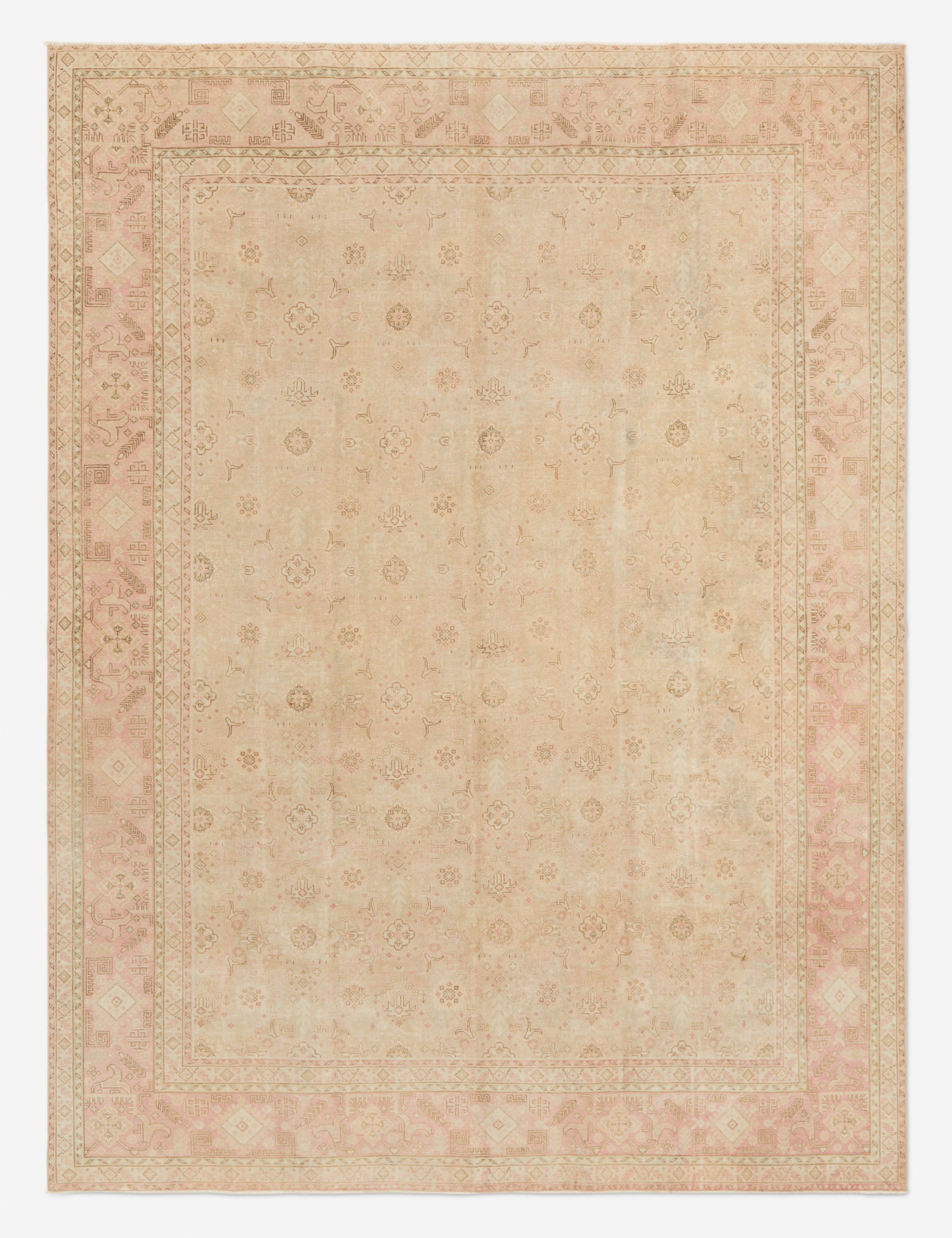 Lulu and Georgia - Vintage Turkish Hand - Knotted Wool Rug No. 284, 9'8" x 12'10"