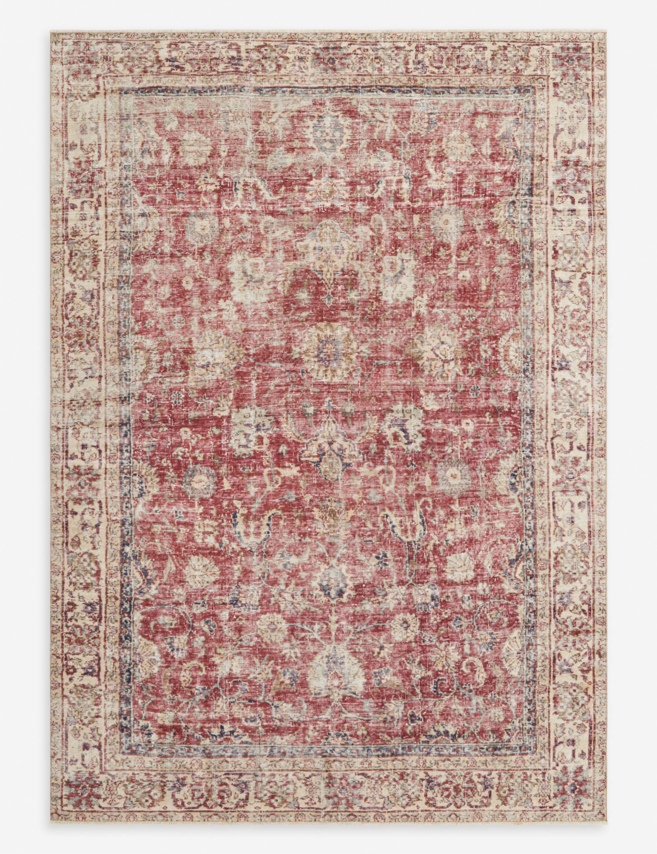 Lulu and Georgia - Vintage Turkish Hand - Knotted Wool Rug No. 291, 5'6" x 8'6"