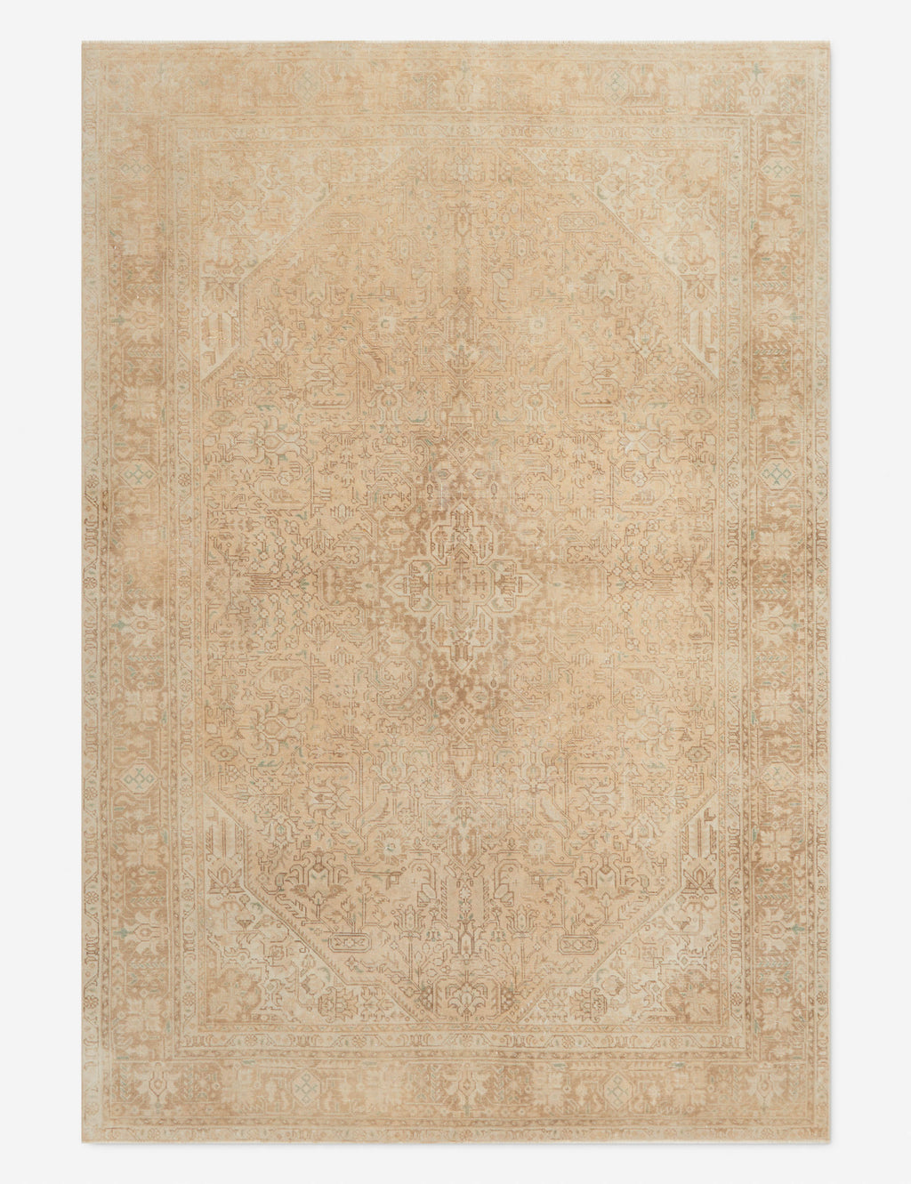Lulu and Georgia - Vintage Turkish Hand - Knotted Wool Rug No. 315, 6'5" x 9'4"