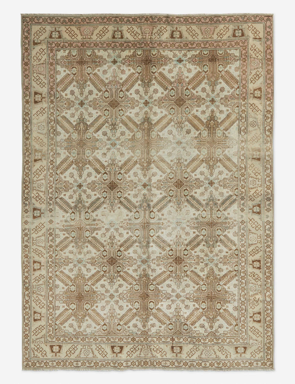 Lulu and Georgia - Vintage Turkish Hand - Knotted Wool Rug No. 171, 4'9" x 6'8"