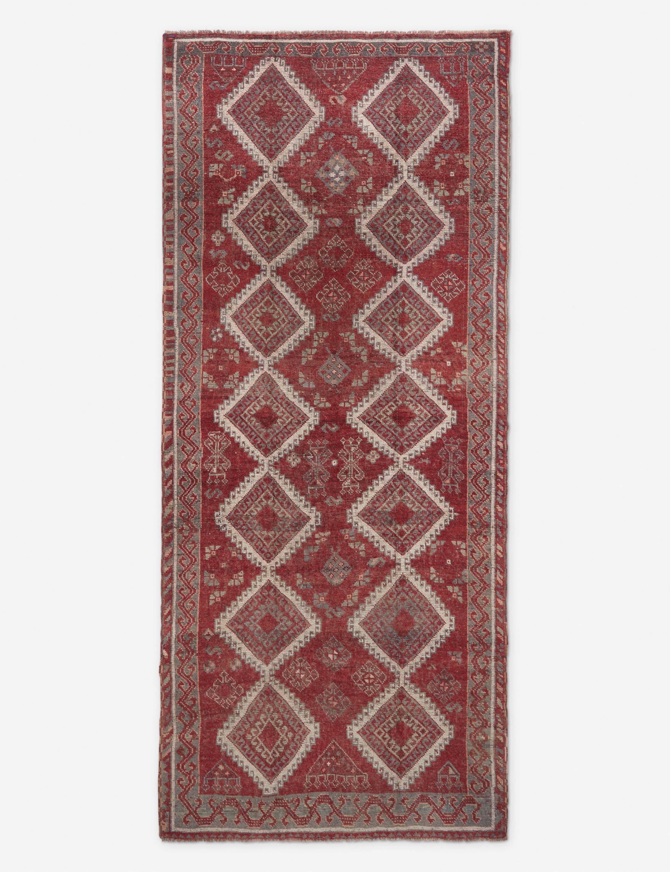 Lulu and Georgia - Vintage Turkish Hand - Knotted Wool Rug No. 234, 4'9" x 11'2"