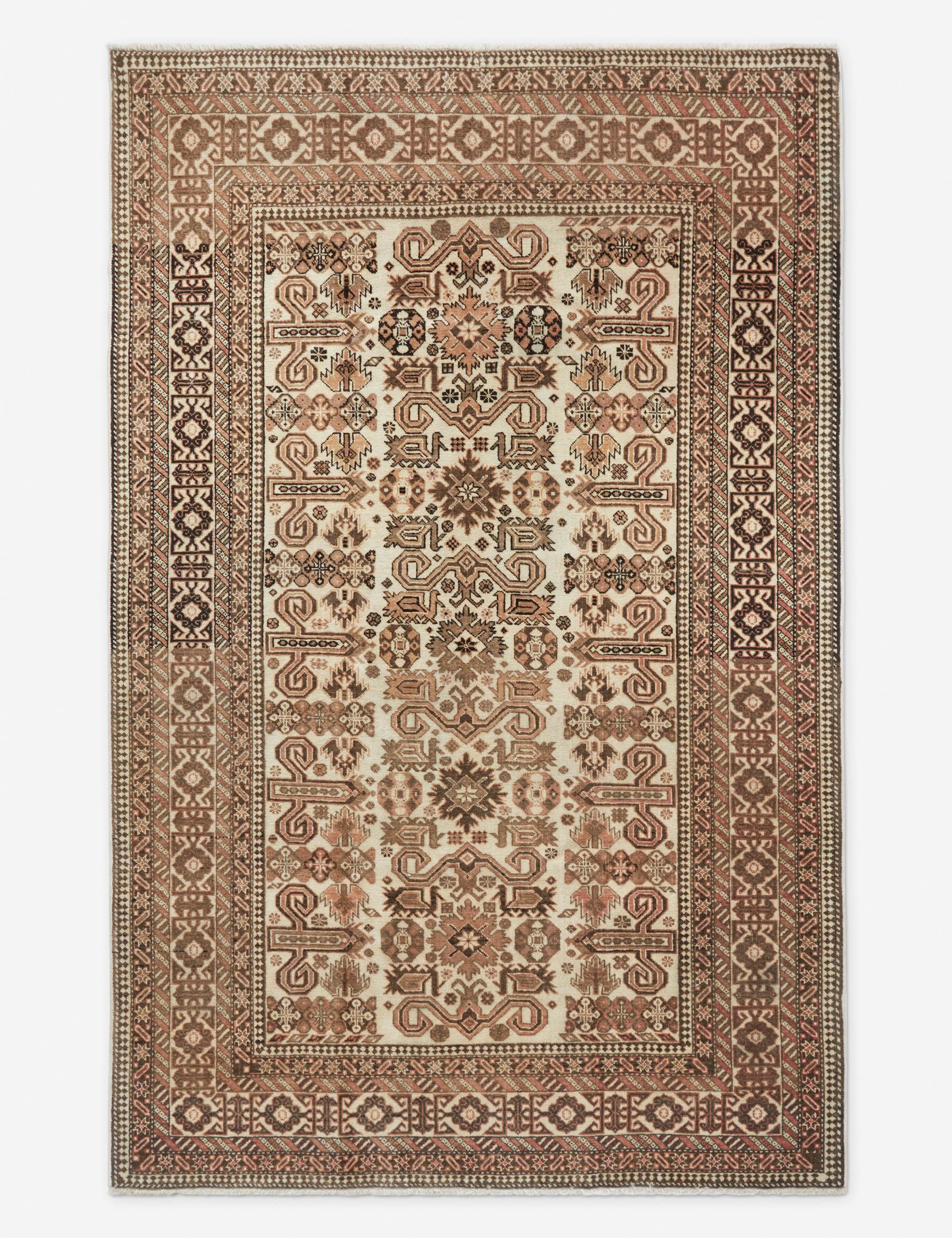 Lulu and Georgia - Vintage Turkish Hand - Knotted Wool Rug No. 237, 4'8" x 7'