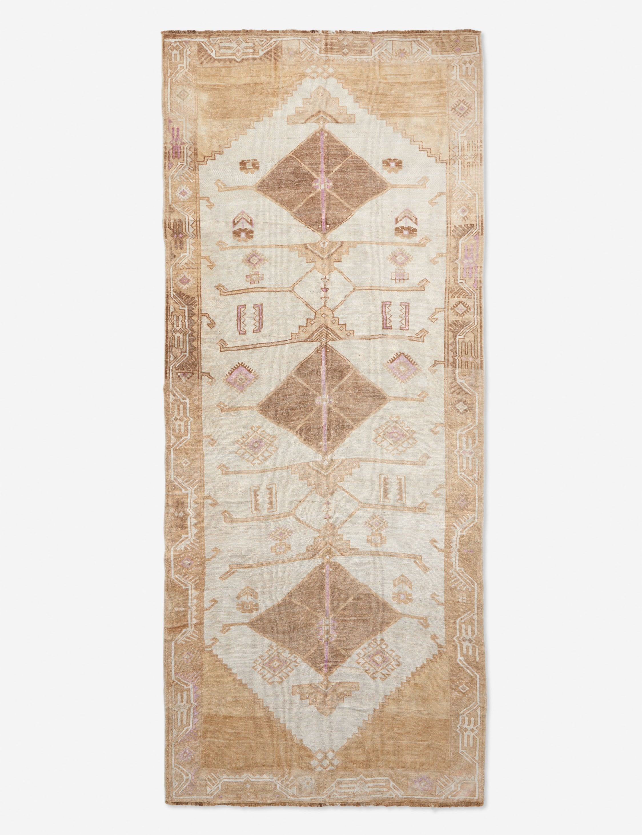 Lulu and Georgia - Vintage Turkish Hand - Knotted Wool Rug No. 242, 5'7" x 12'6"