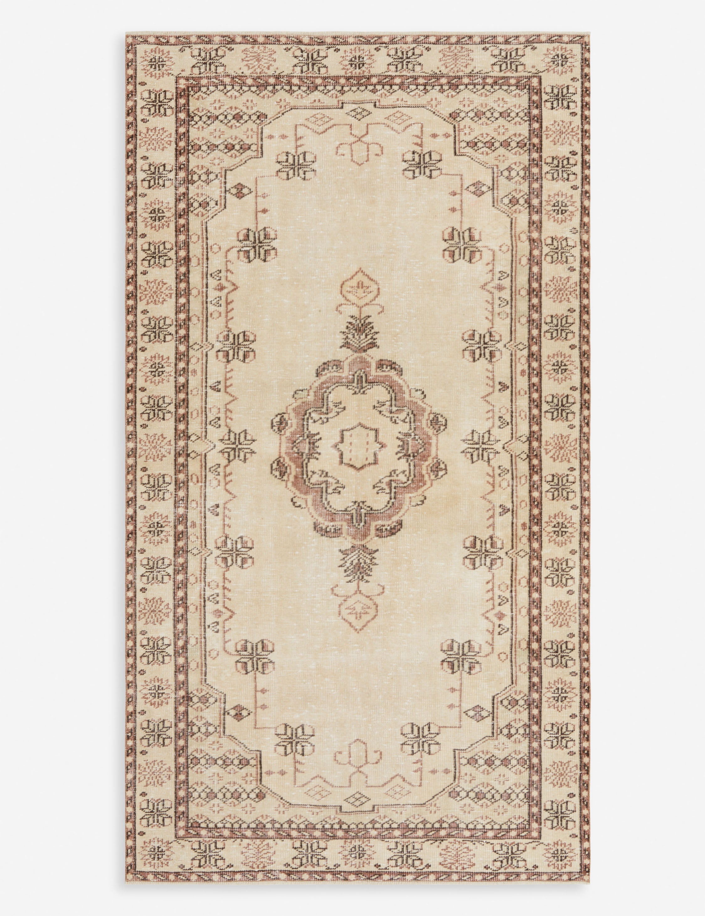 Lulu and Georgia - Vintage Turkish Hand - Knotted Wool Rug No. 294, 4'10" x 8'11"