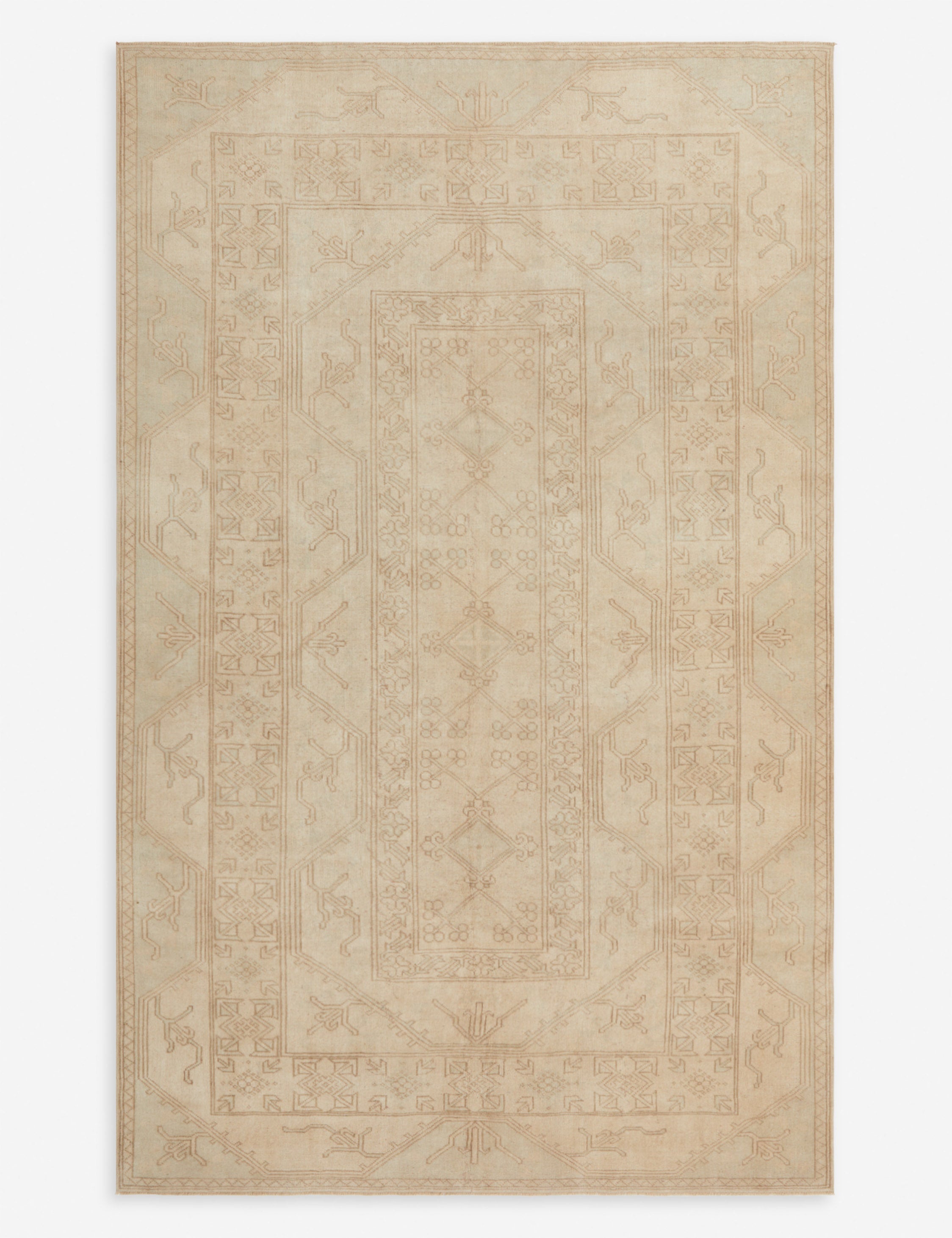 Lulu and Georgia - Vintage Turkish Hand - Knotted Wool Rug No. 298, 6'2" x 10'