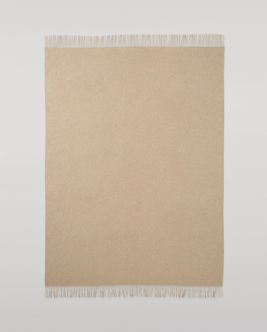Johnstons of Elgin - Reversible Brown & Natural Cashmere Throw