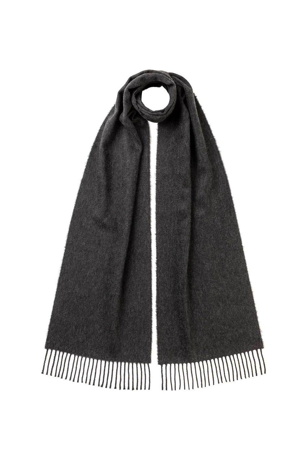 Johnstons of Elgin - Dark Grey Cashmere Scarf