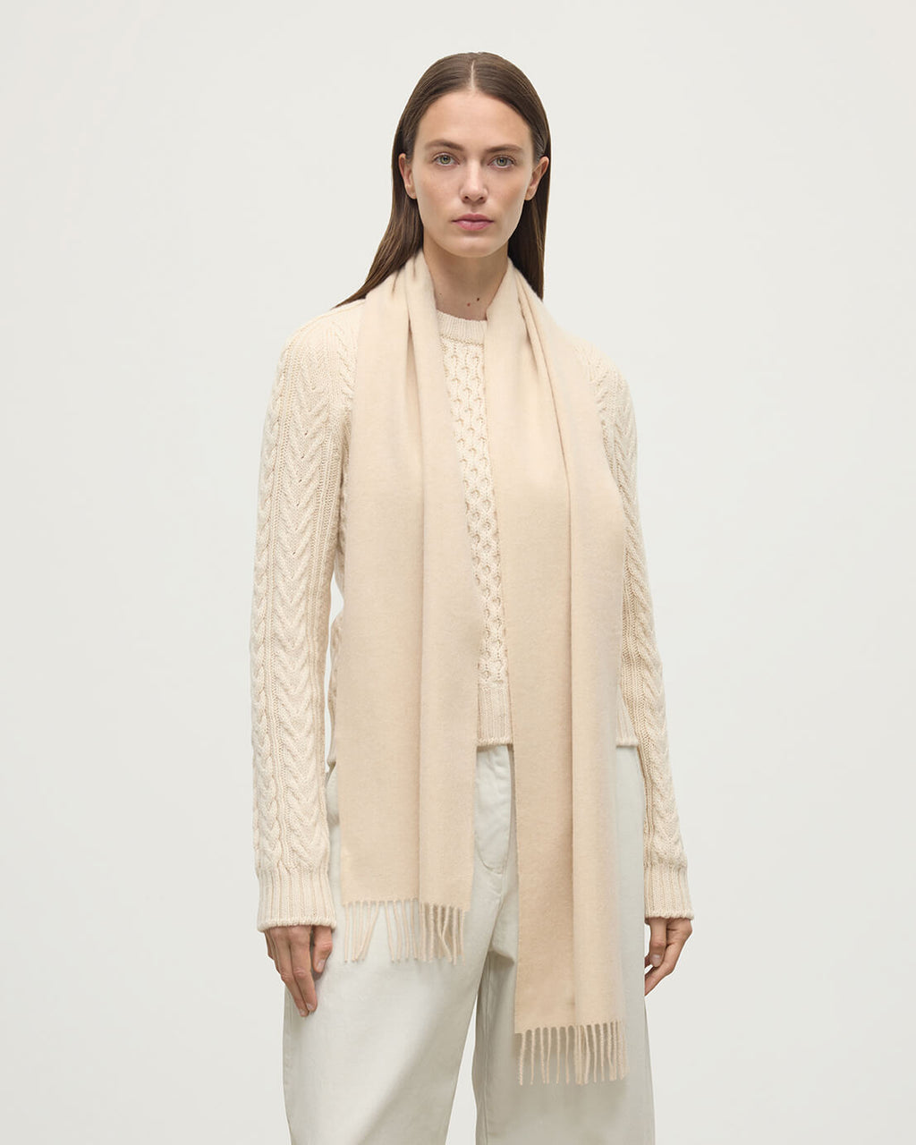 Johnstons of Elgin - Natural Cashmere Scarf