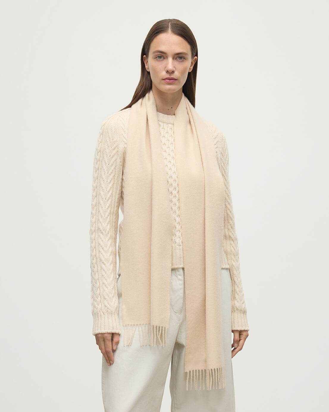 Johnstons of Elgin - Natural Cashmere Scarf