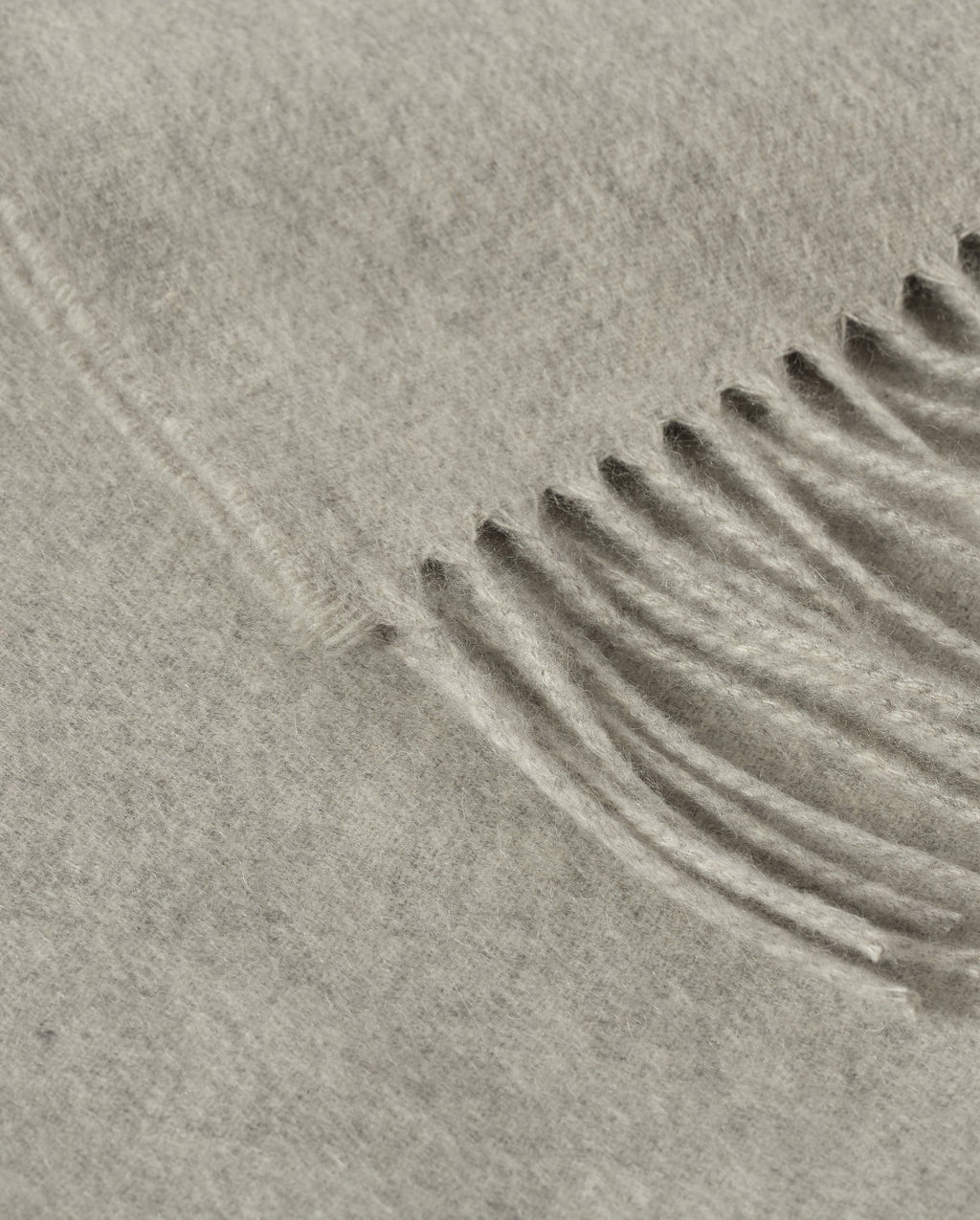 Johnstons of Elgin - Plain Light Grey Cashmere Throw