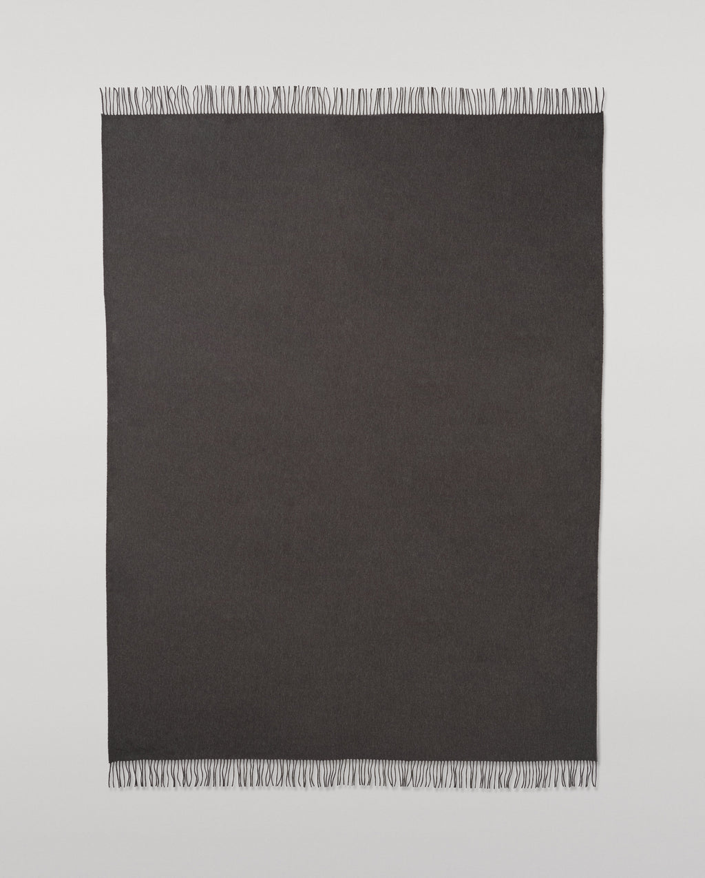 Johnstons of Elgin - Plain Dark Grey Cashmere Throw