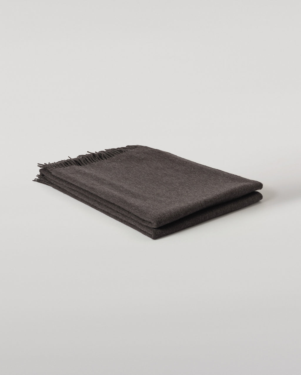 Johnstons of Elgin - Plain Dark Grey Cashmere Throw
