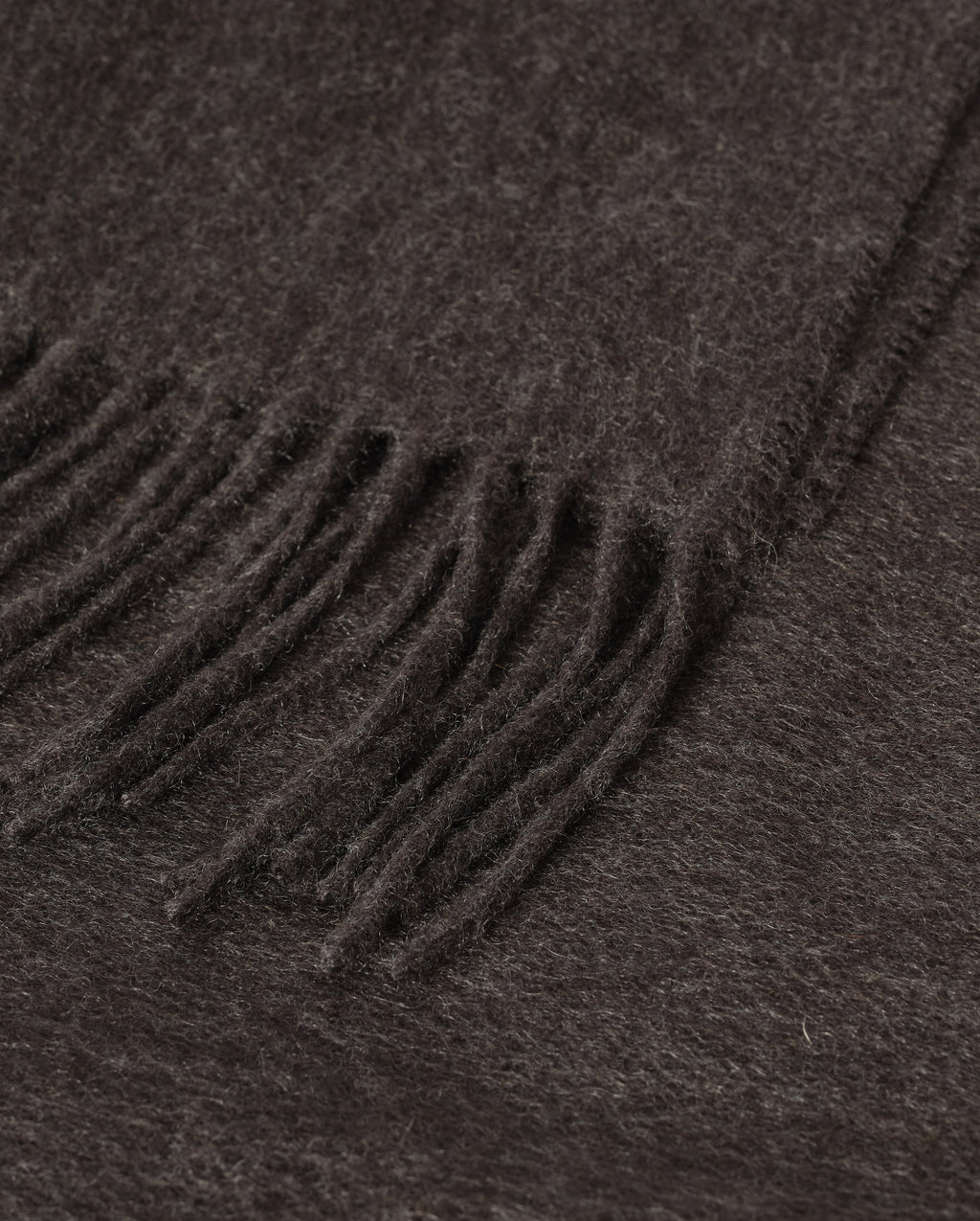 Johnstons of Elgin - Plain Dark Grey Cashmere Throw
