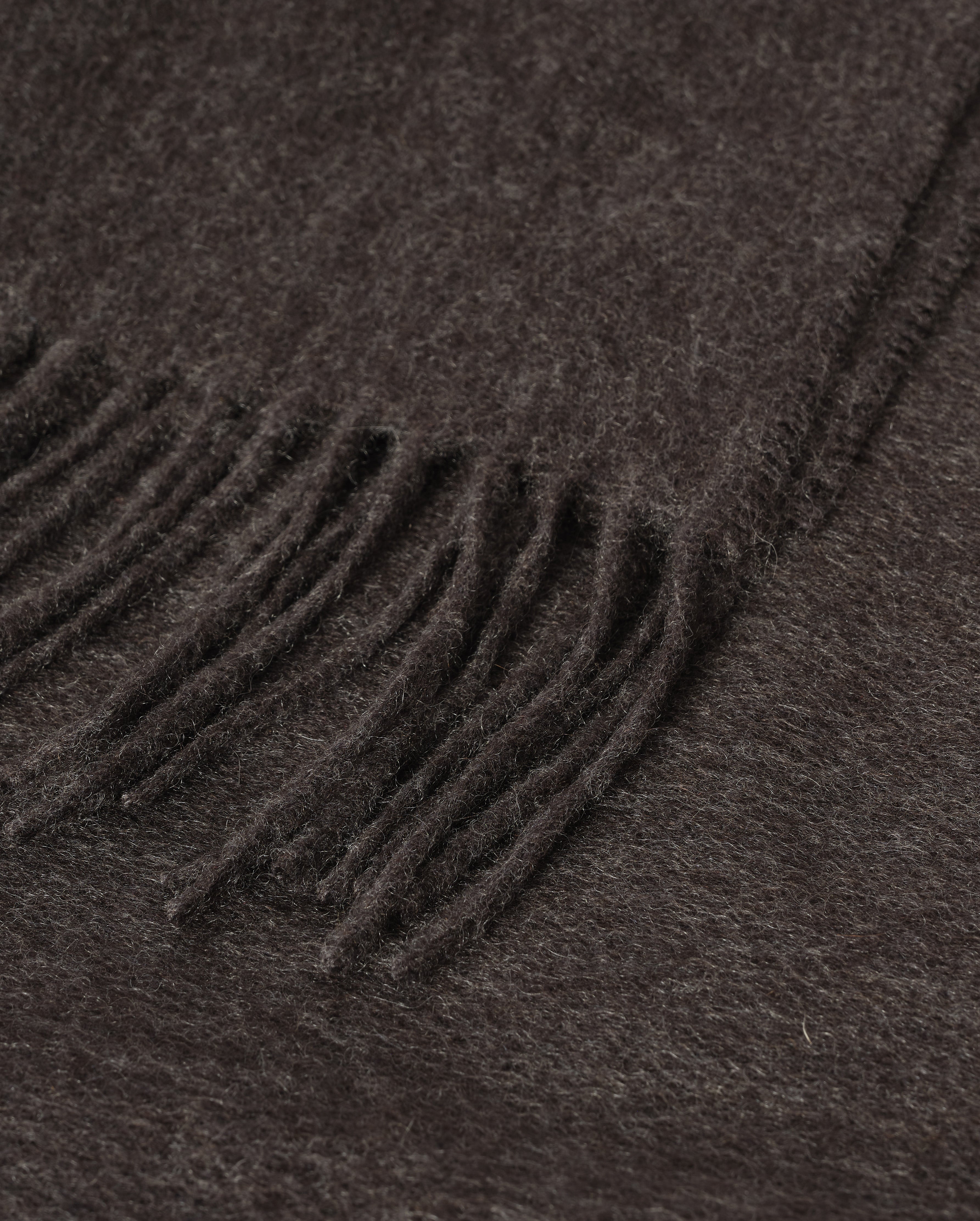 Johnstons of Elgin - Plain Dark Grey Cashmere Throw