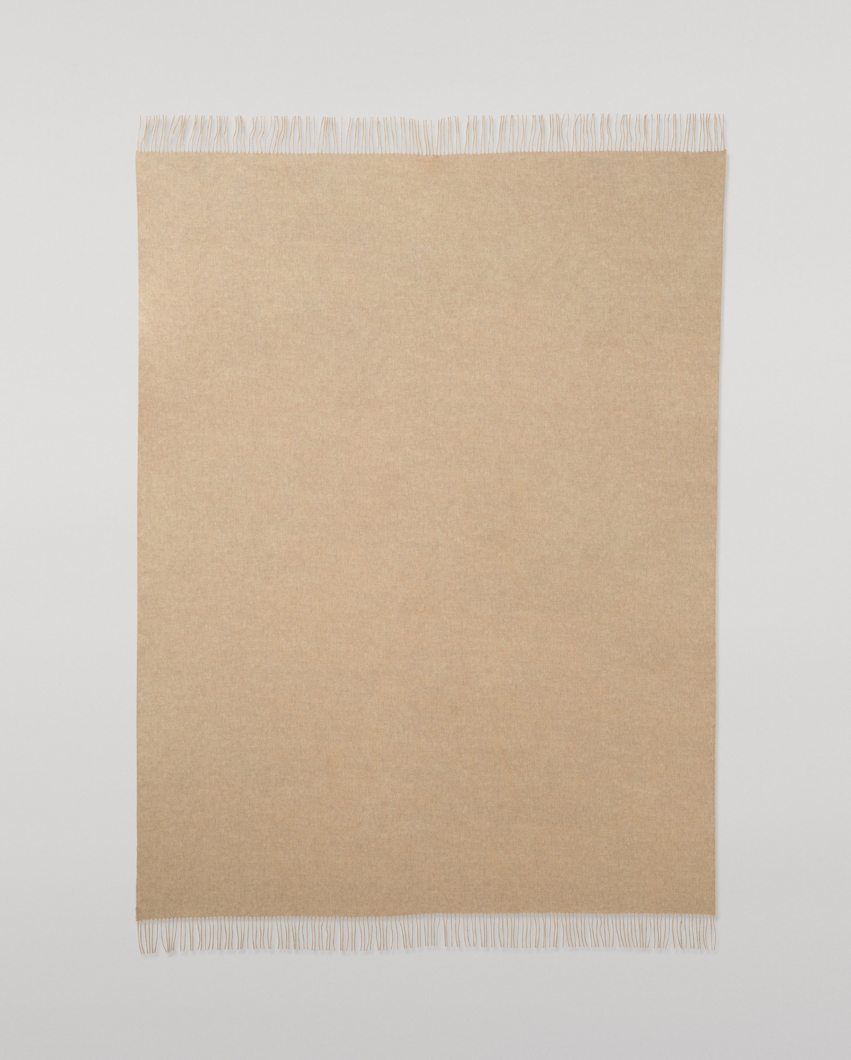 Johnstons of Elgin - Plain Natural Cashmere Throw