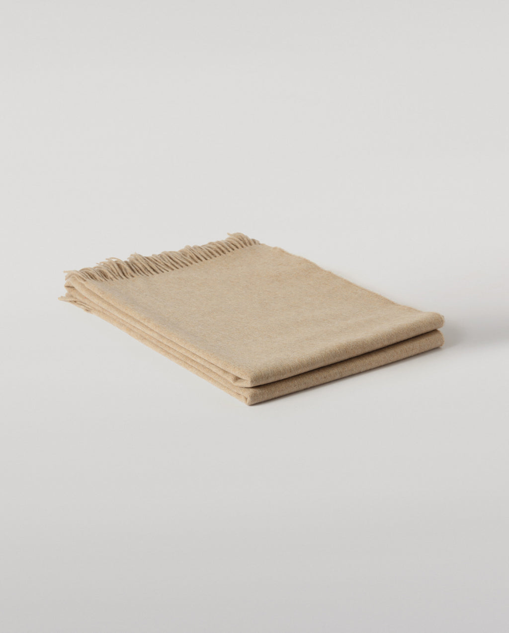 Johnstons of Elgin - Plain Natural Cashmere Throw