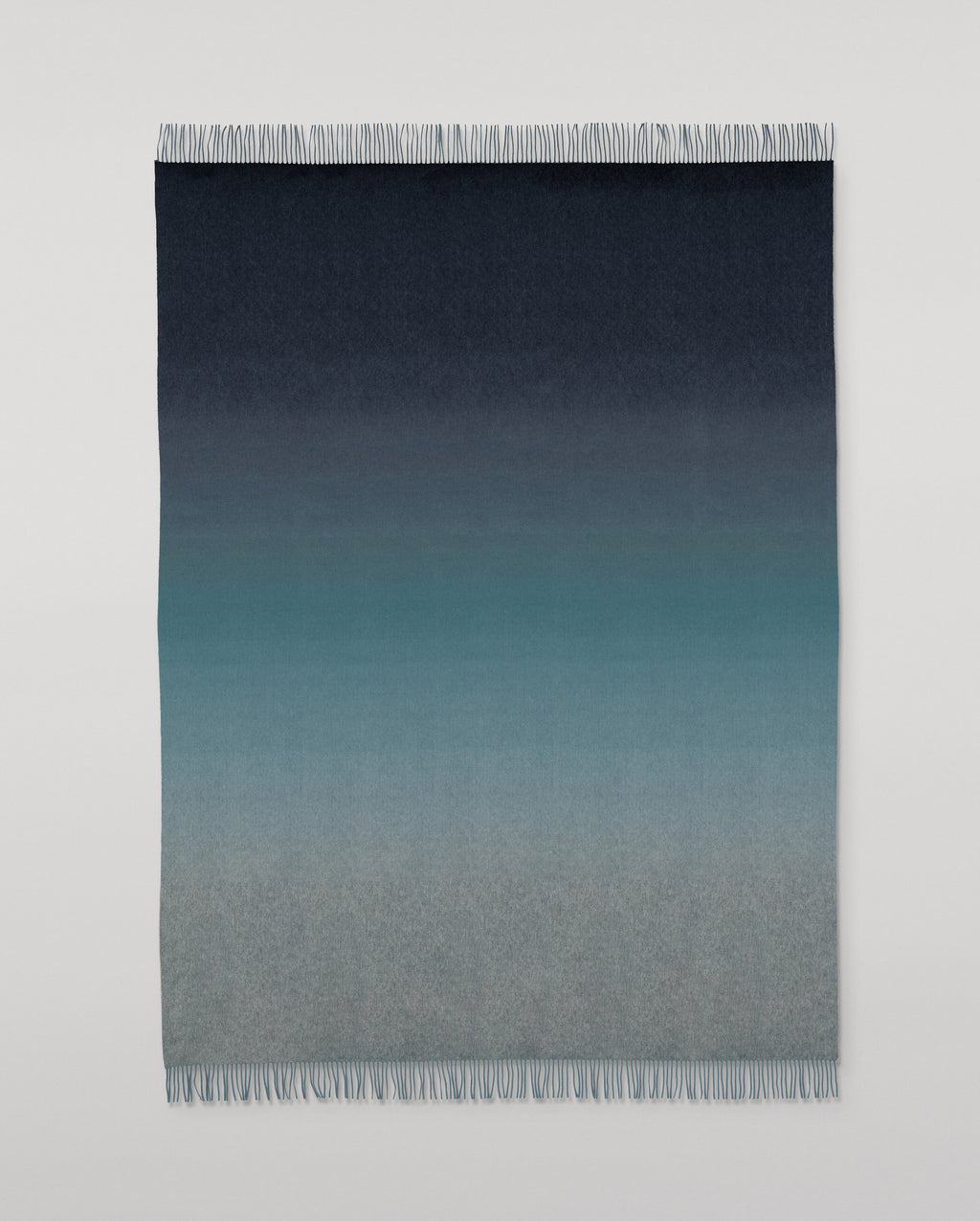 Johnstons of Elgin - Umbra Blue Ombre Cashmere Throw