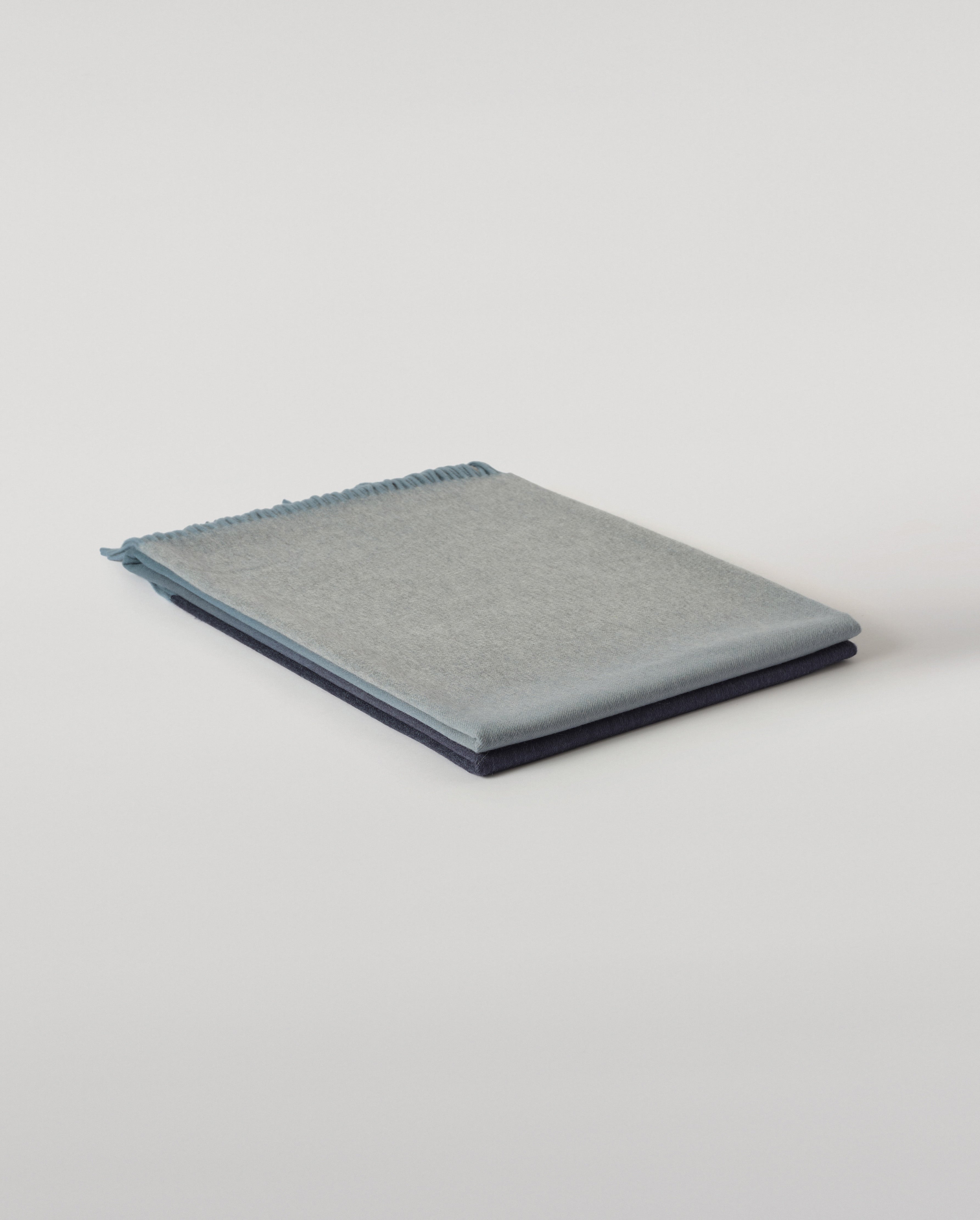 Johnstons of Elgin - Umbra Blue Ombre Cashmere Throw